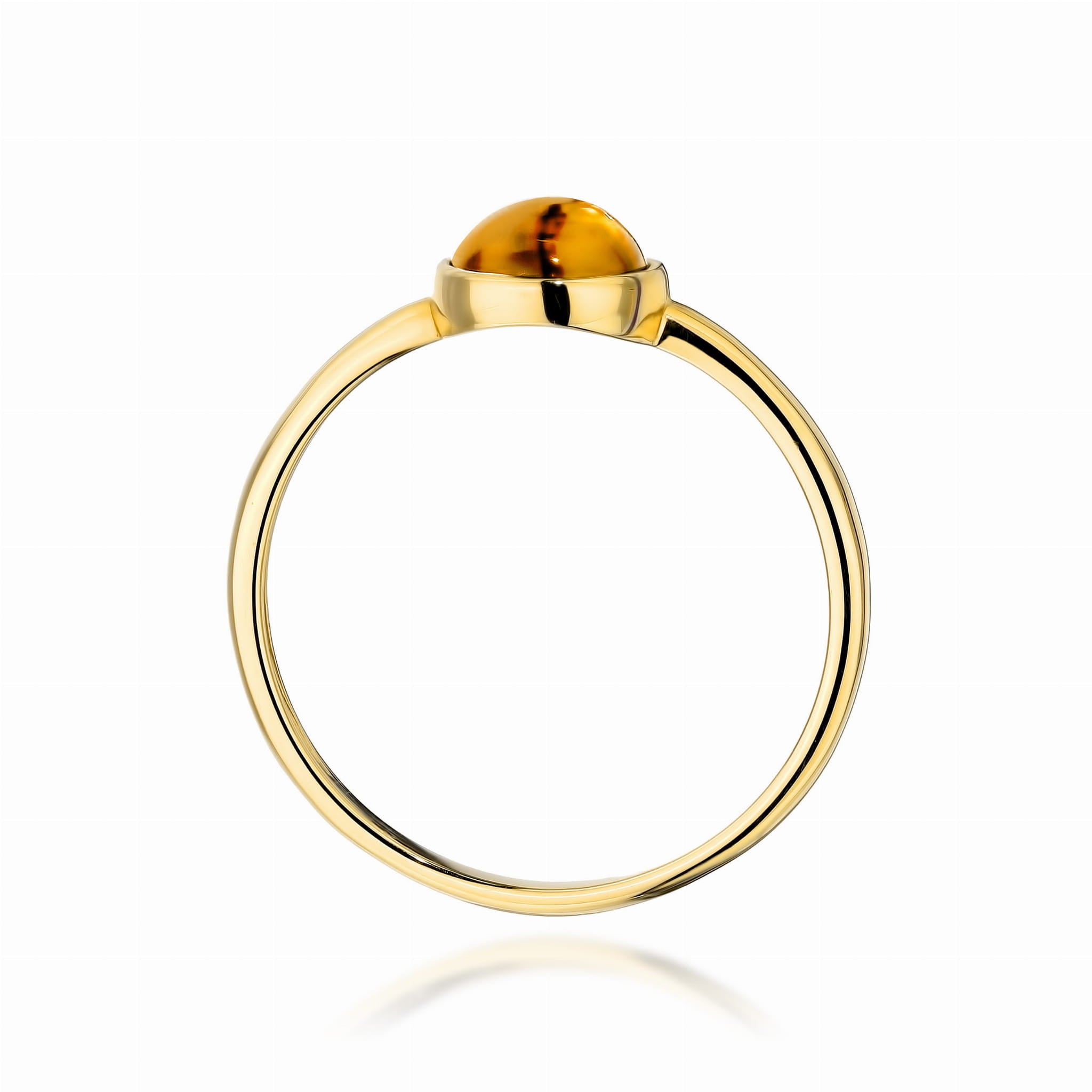 Inel Aur 9K cu Yellow Tourmaline 1.00 ct