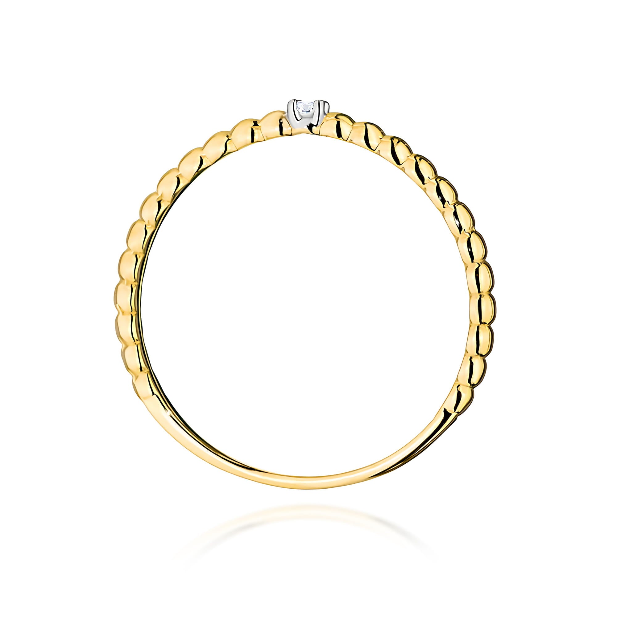 Inel Aur 9K cu Diamant Natural 0.02 ct