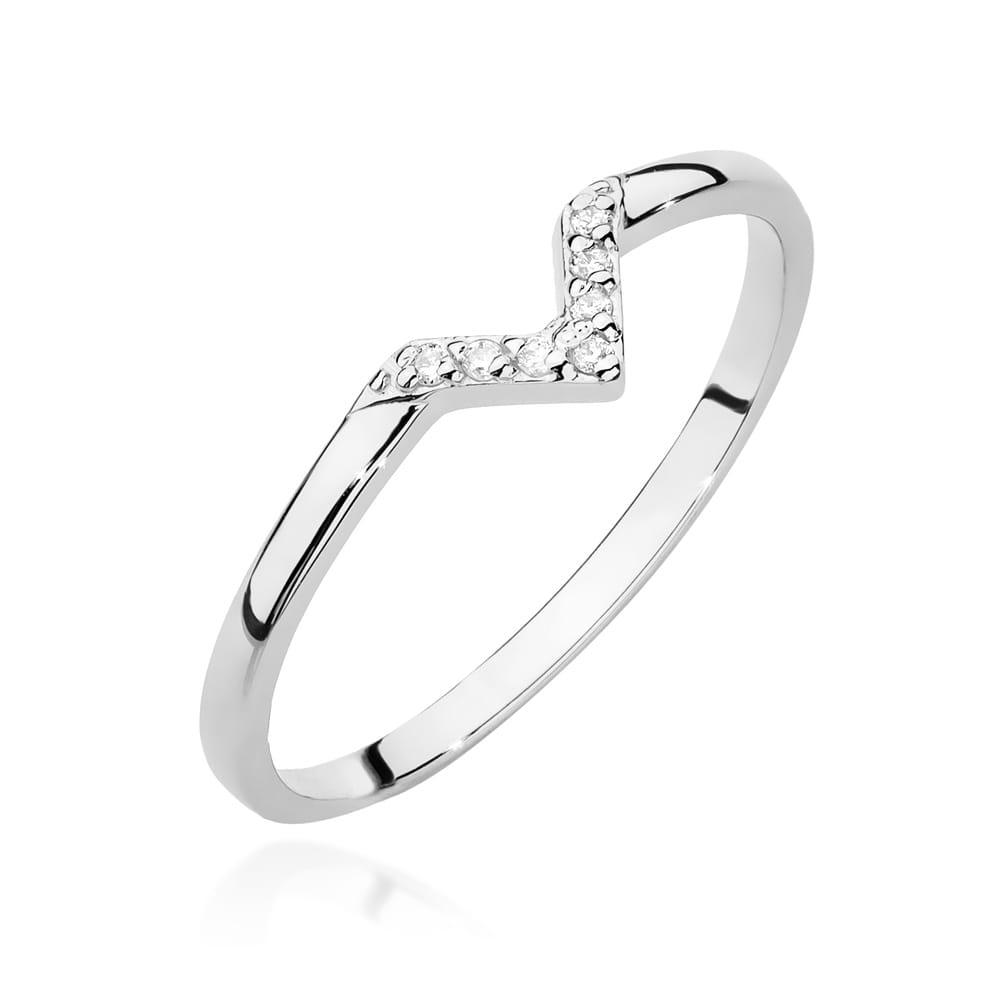 Inel Aur 9K cu Diamante Naturale 0.04 ct