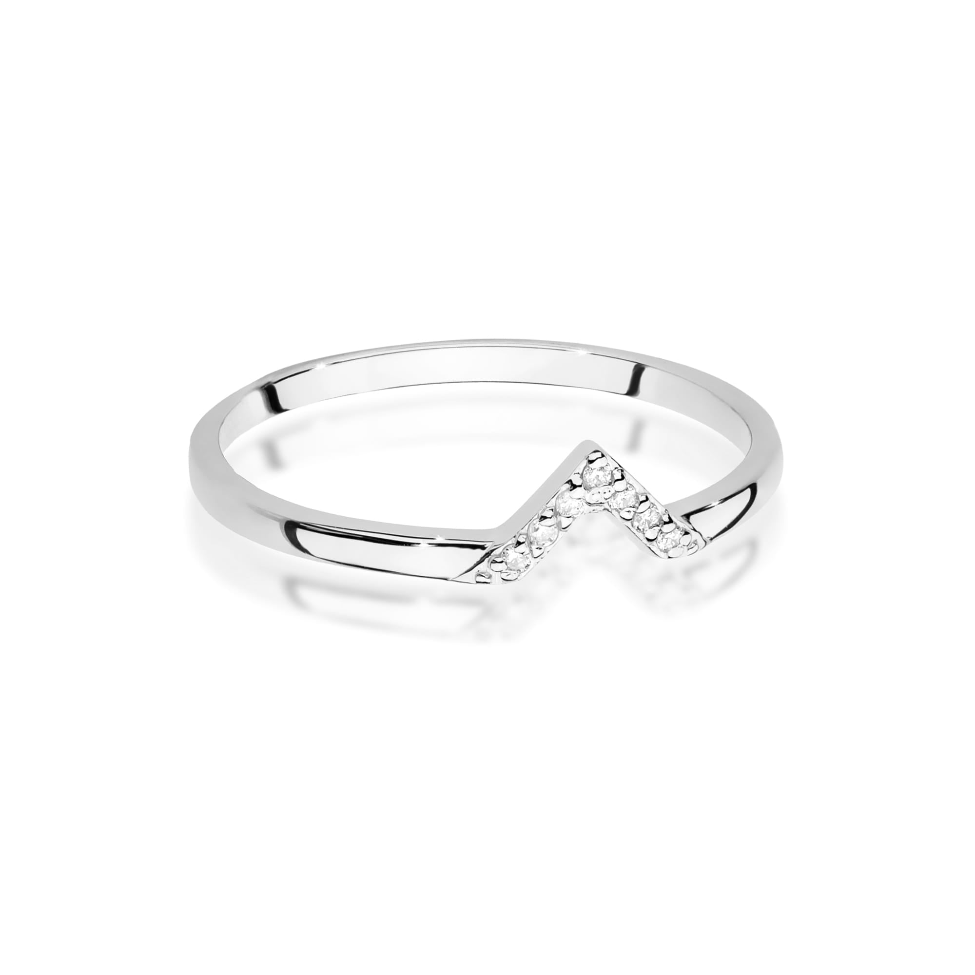 Inel Aur 9K cu Diamante Naturale 0.04 ct