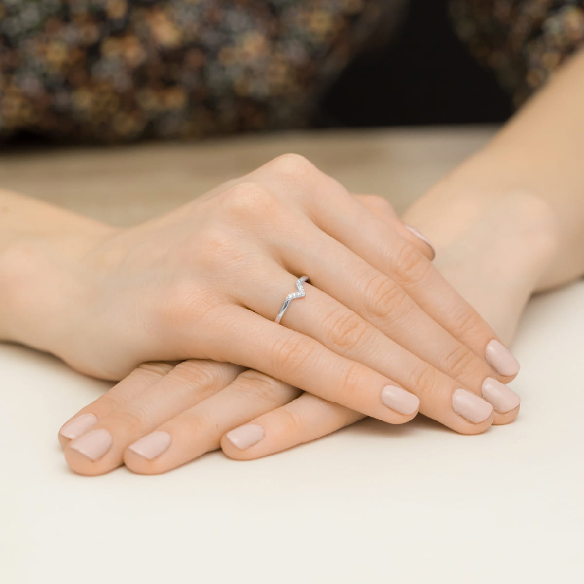 Inel Aur 9K cu Diamante Naturale 0.04 ct