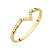 Inel Aur 14K W0602 Diamante 0.04ct