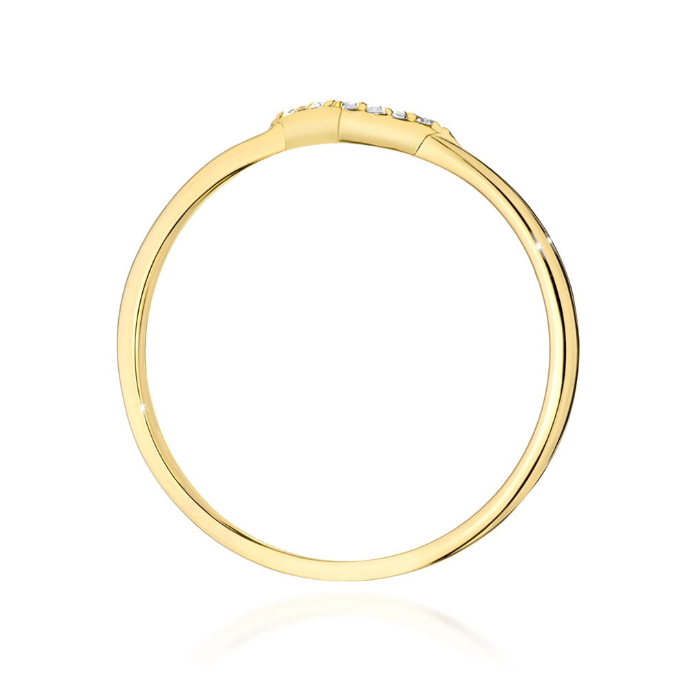 Inel Aur 9K cu Diamante Naturale 0.04 ct