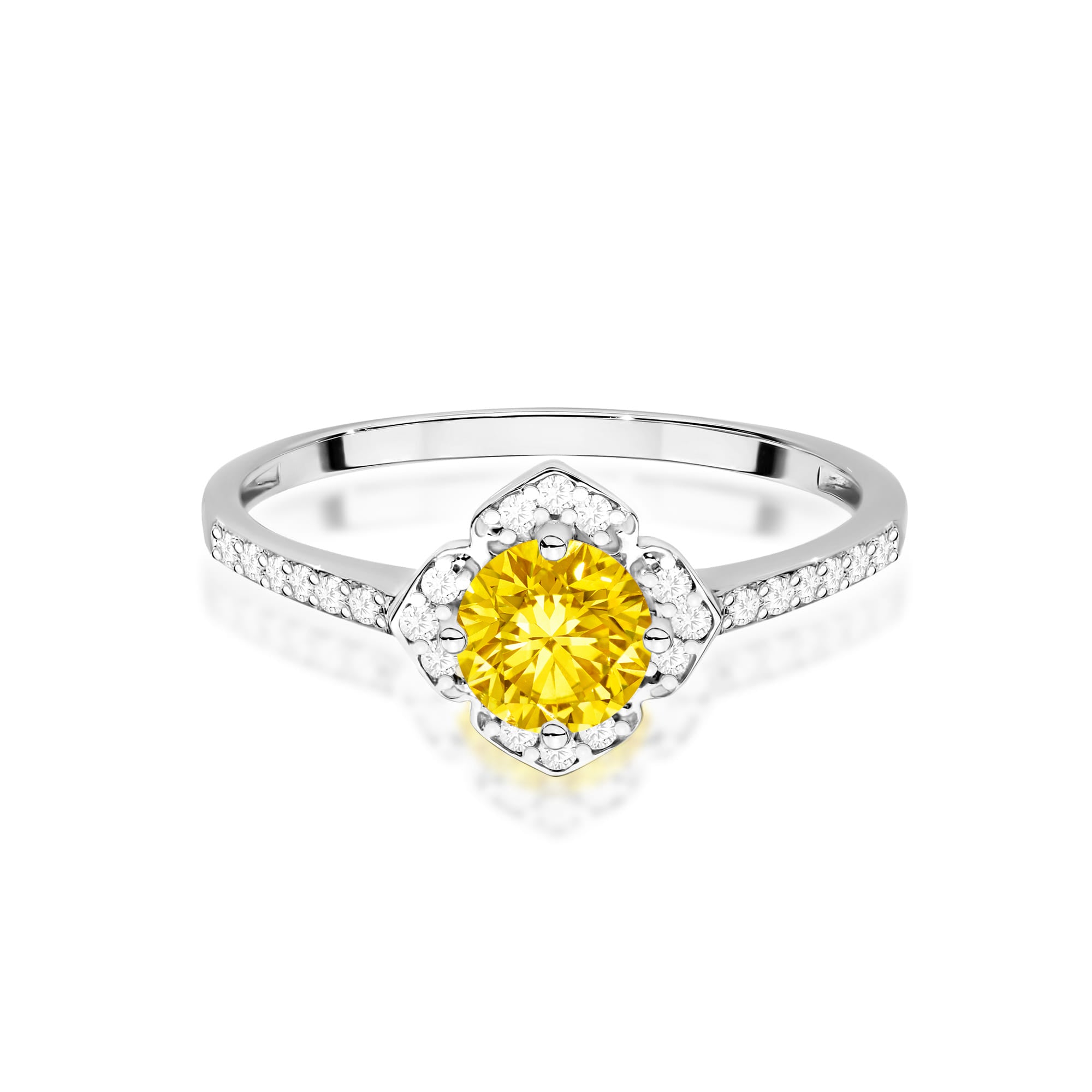 Inel Aur 9K cu Diamante de Laborator 0.63 ct