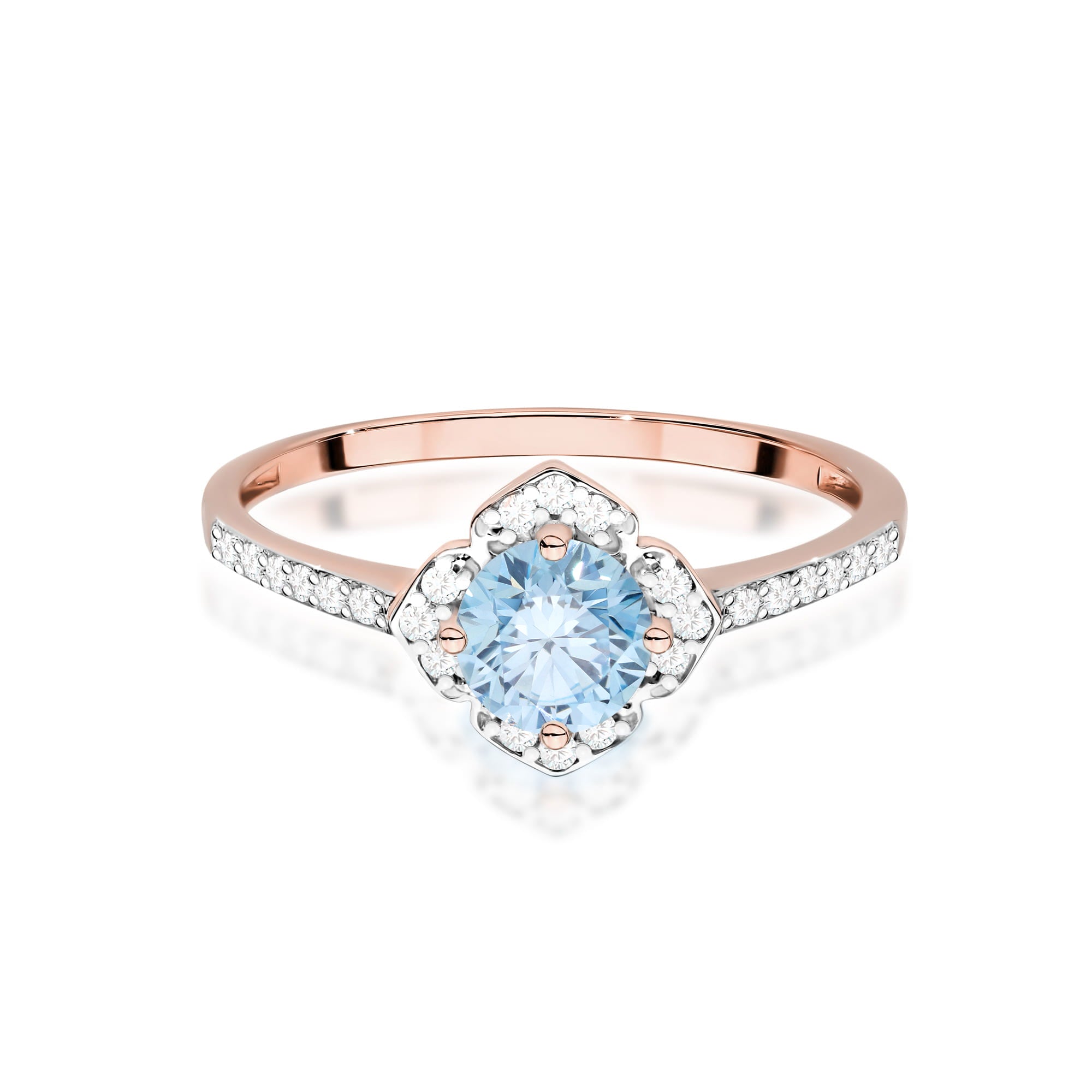 Inel Aur 14K cu Diamante de Laborator 0.63 ct