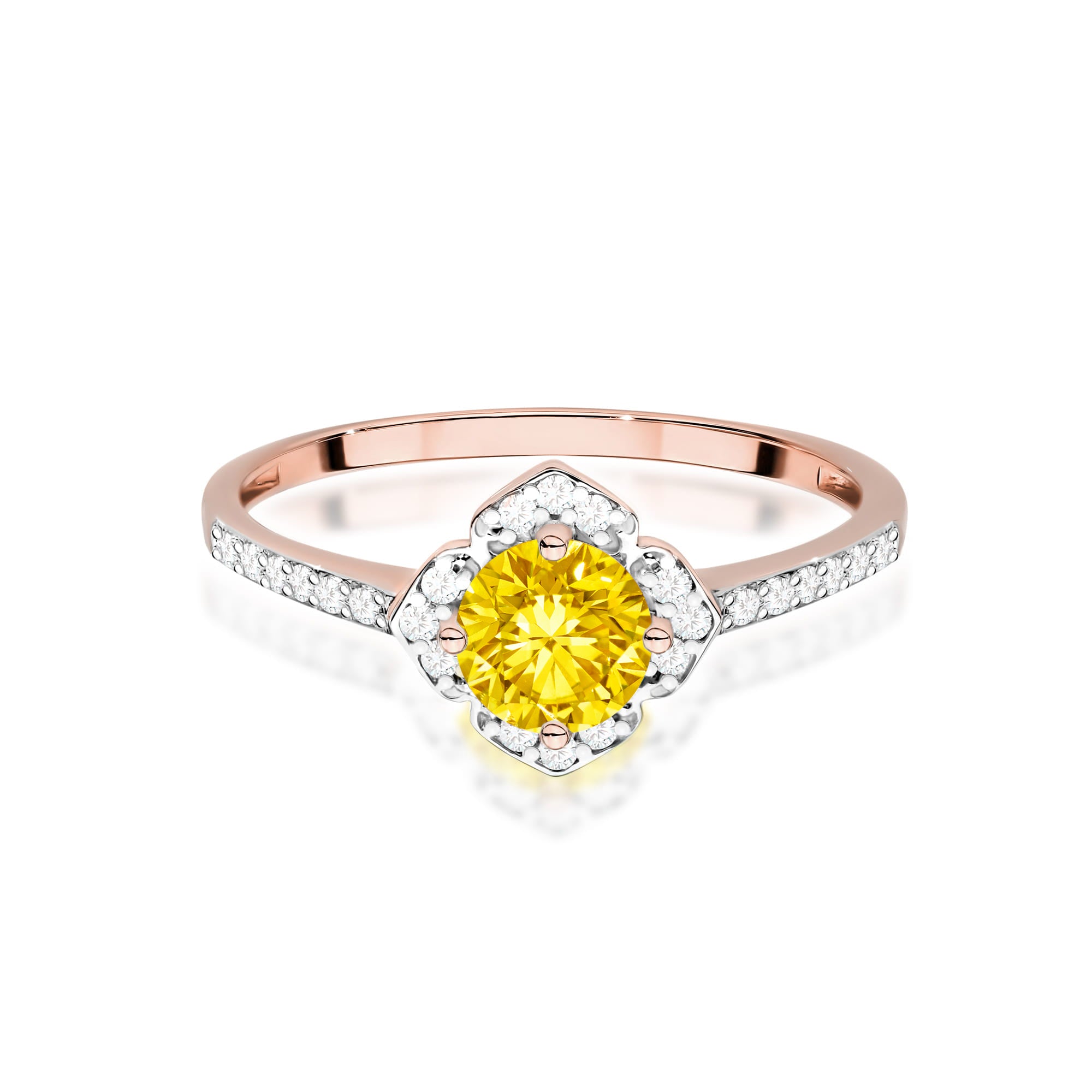 Inel Aur 14K cu Diamante de Laborator 0.63 ct