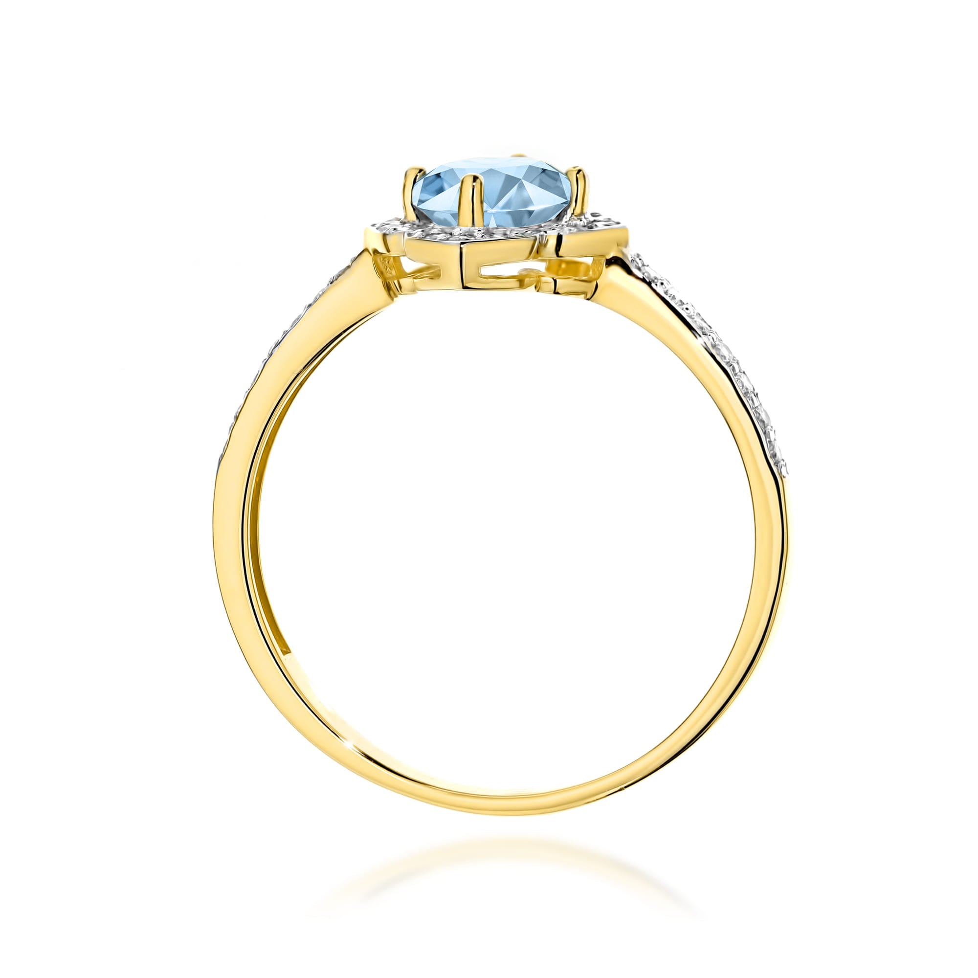 Inel Aur 9K cu Diamante de Laborator 0.63 ct