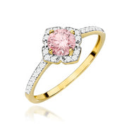 Inel Aur 9K cu Diamante de Laborator 0.63 ct