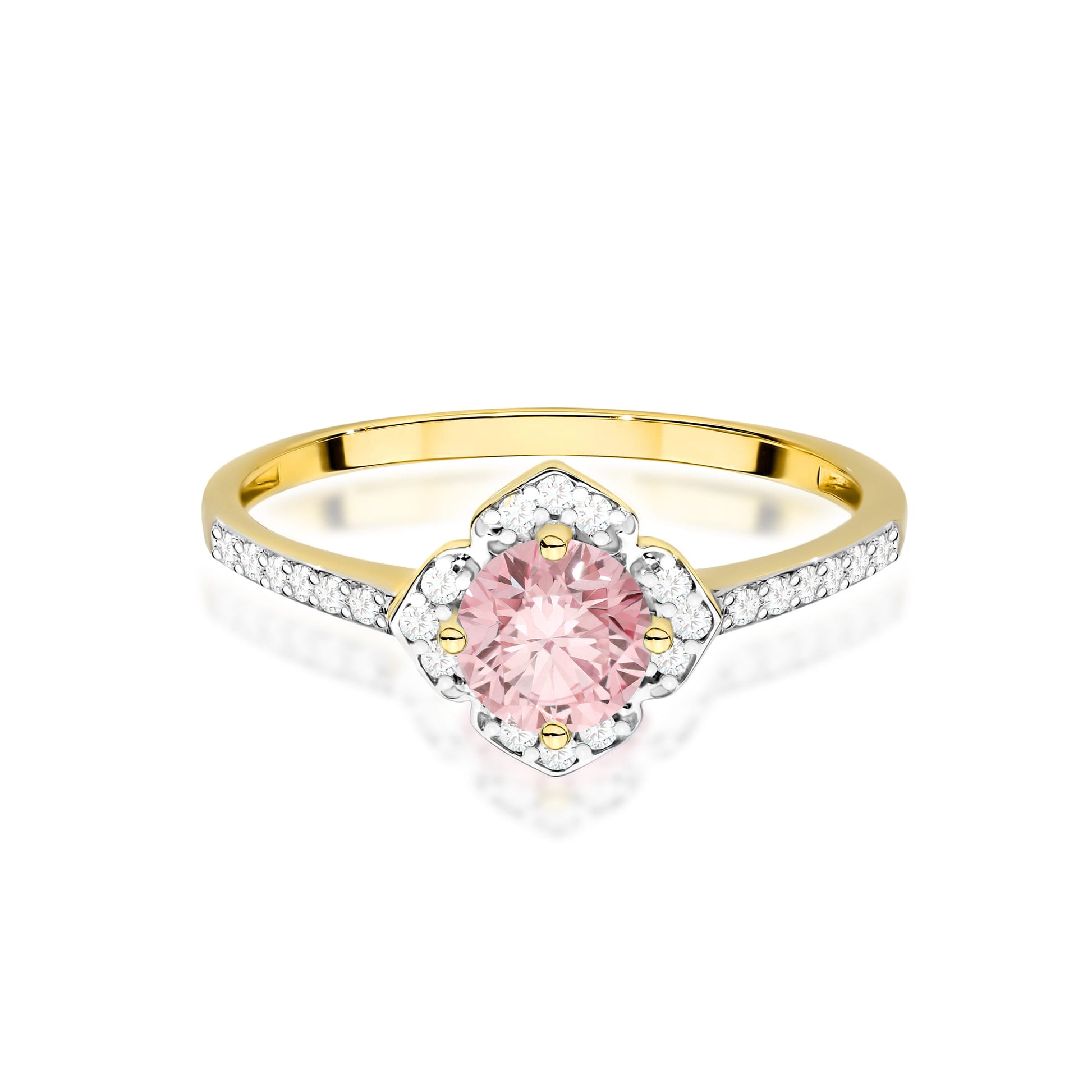 Inel Aur 9K cu Diamante de Laborator 0.63 ct