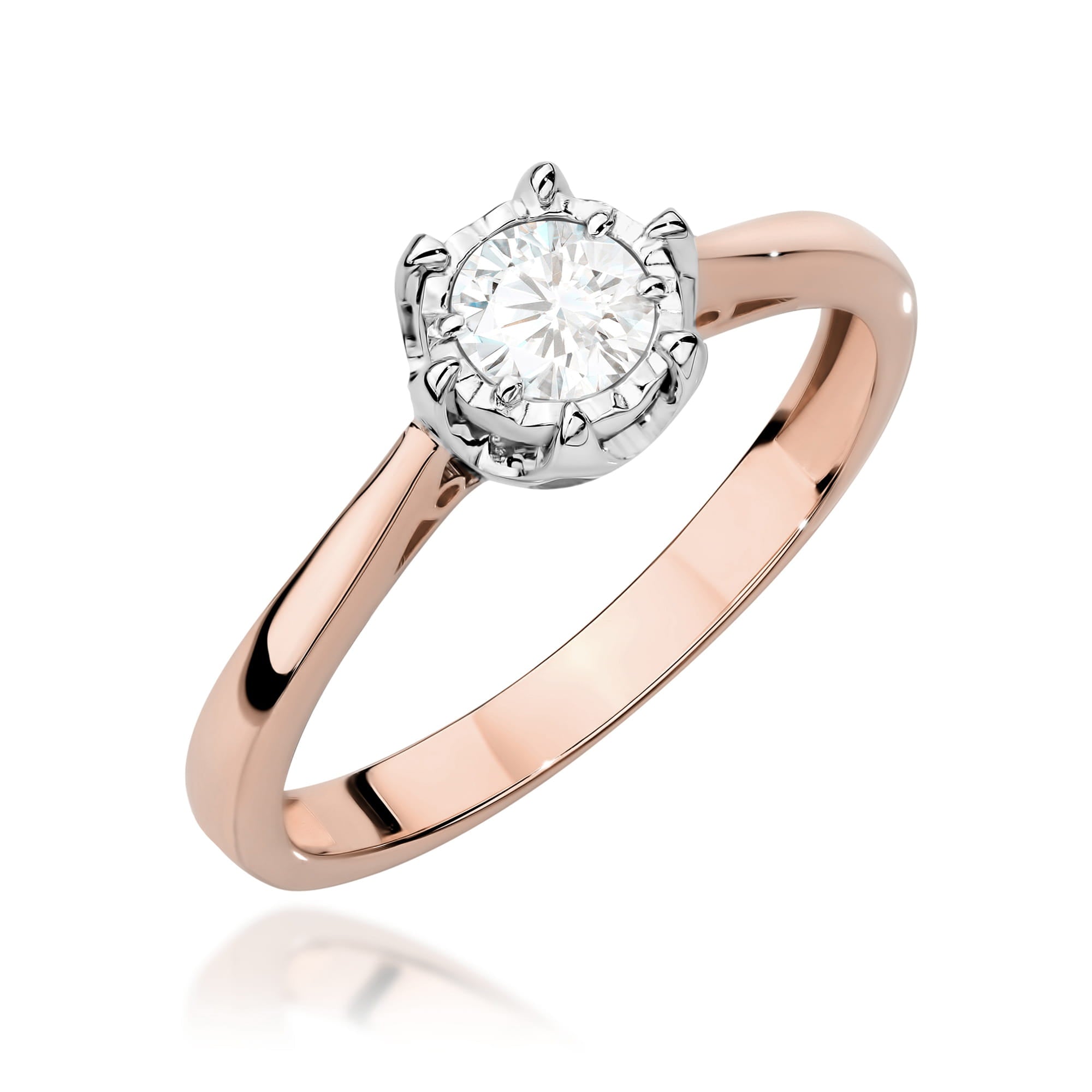 Inel Aur 14K cu Diamant Natural 0.25 ct