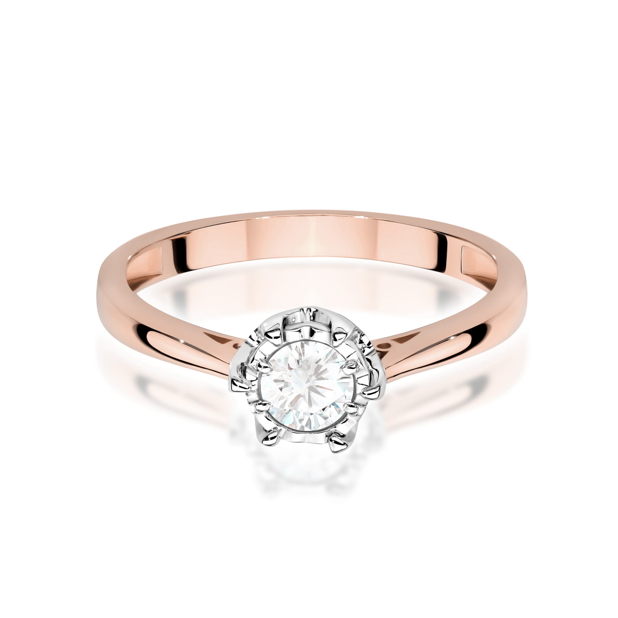 Inel Aur 14K cu Diamant Natural 0.25 ct