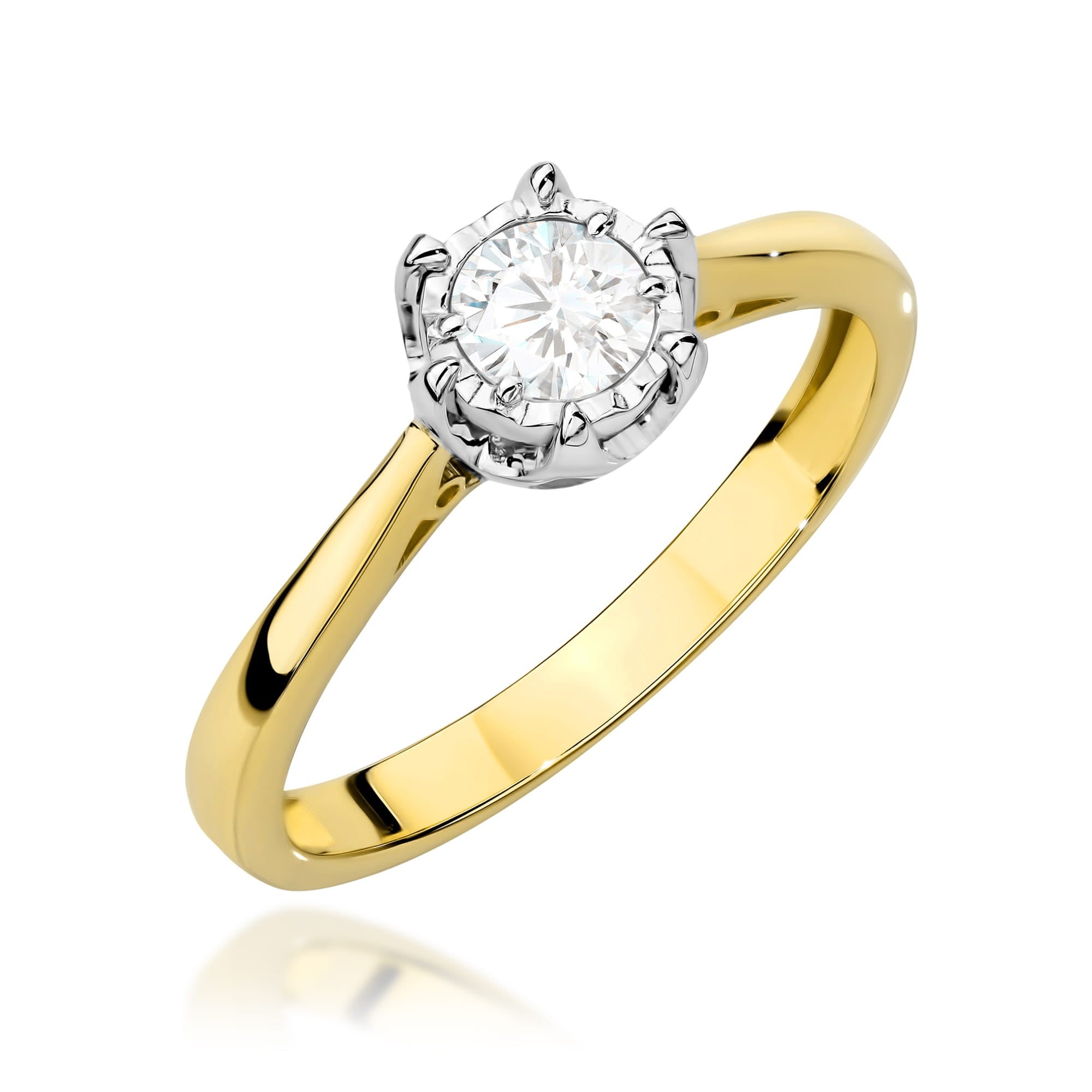 Inel Aur 14K cu Diamant Natural 0.25 ct
