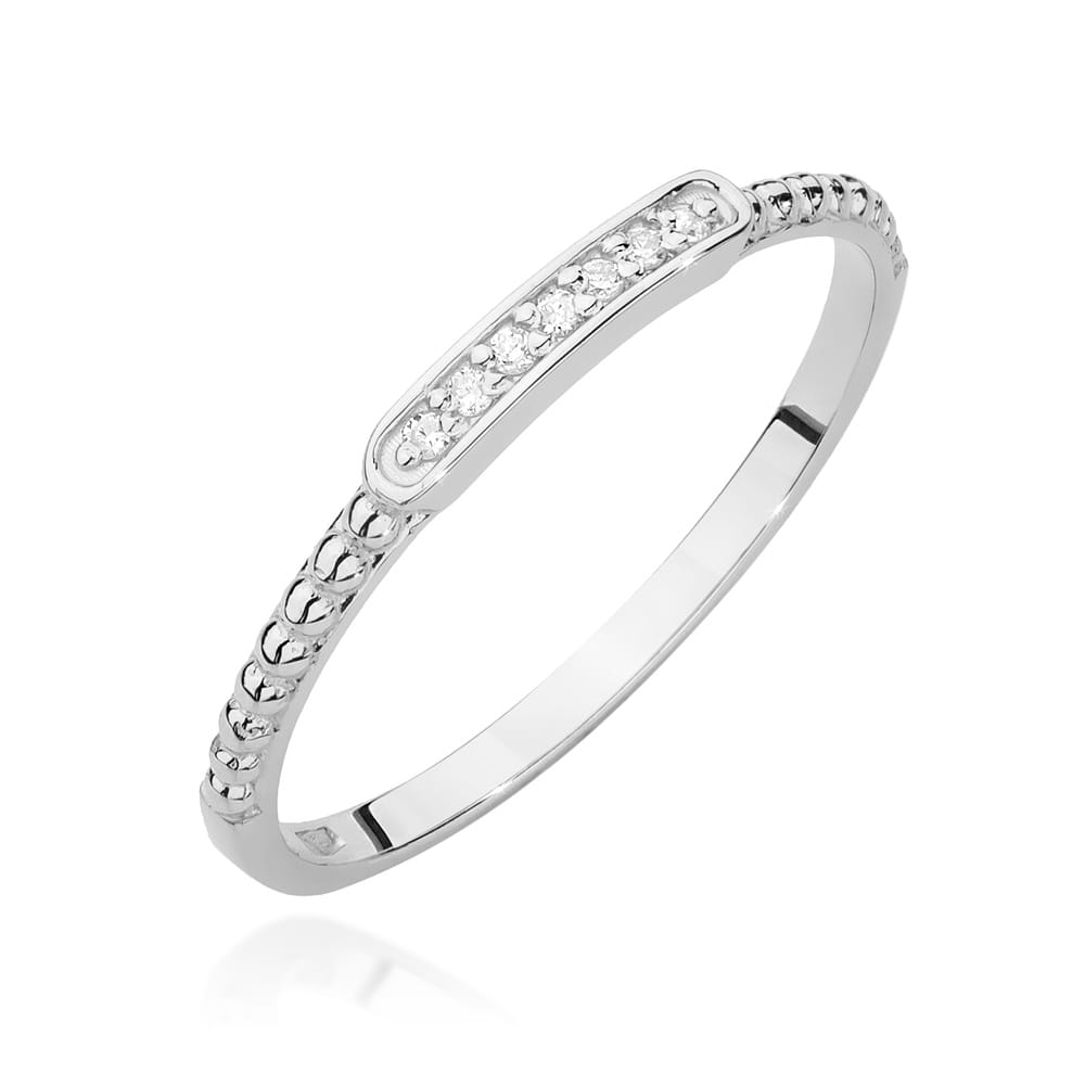 Inel Aur 9K cu Diamante Naturale 0.04 ct