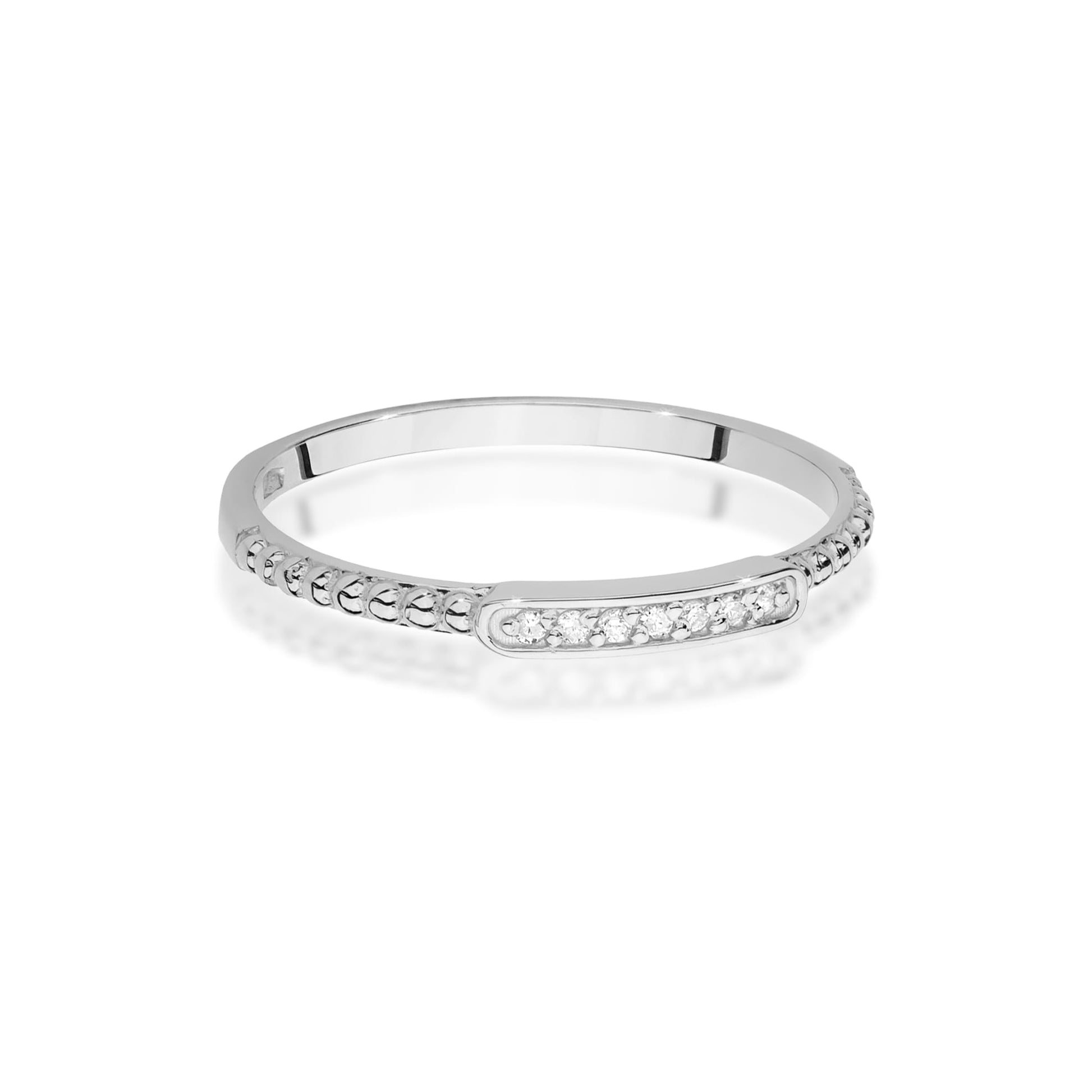 Inel Aur 9K cu Diamante Naturale 0.04 ct