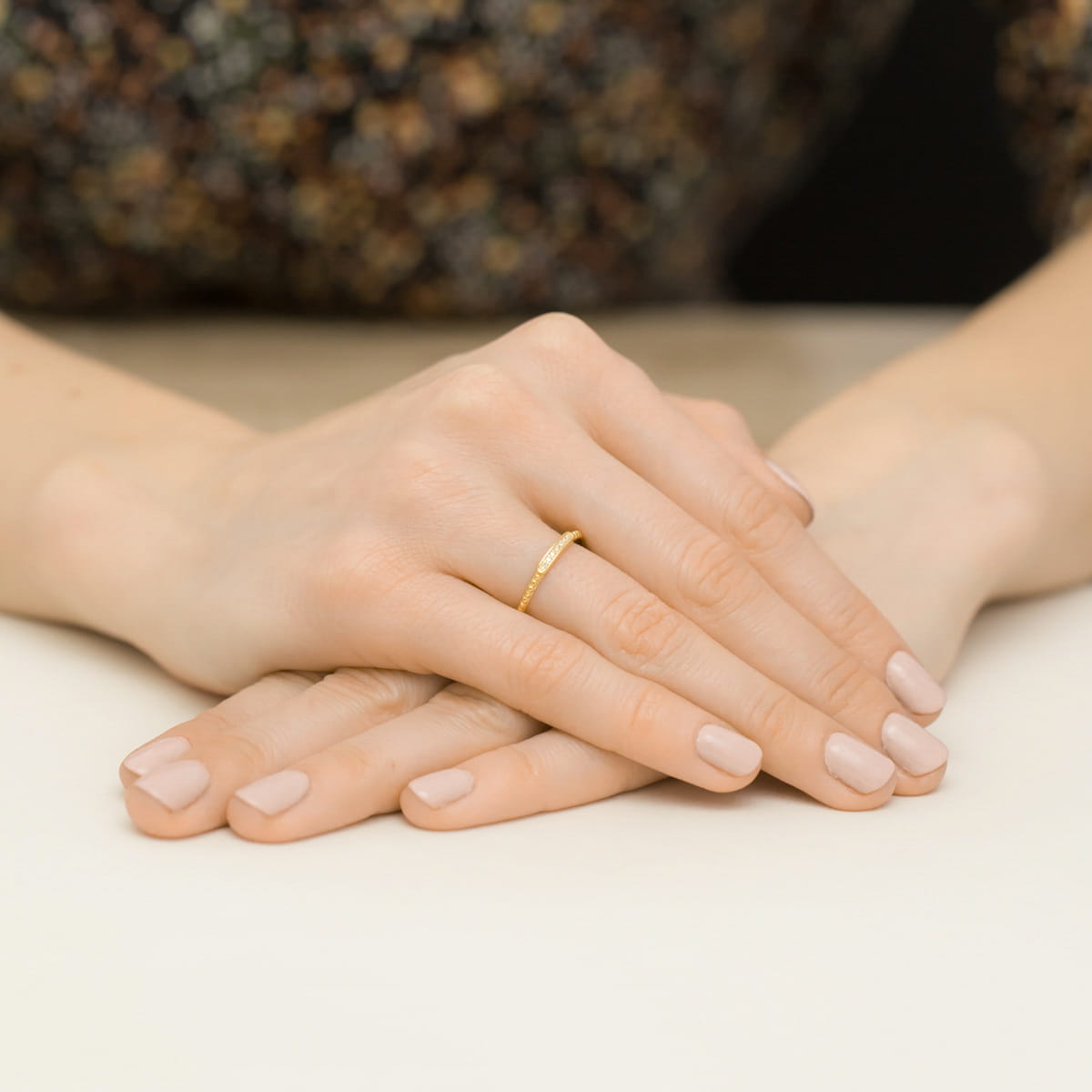 Inel Aur 9K cu Diamante Naturale 0.04 ct