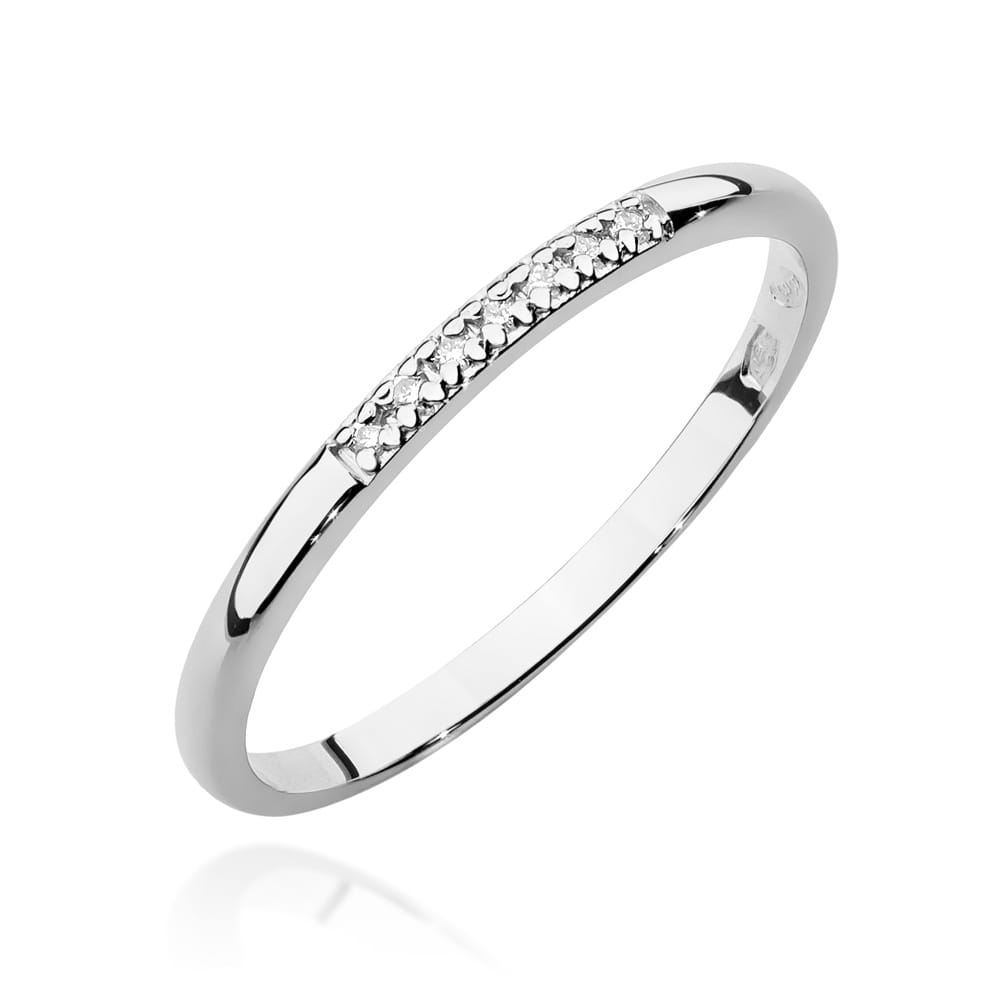 Inel Aur 9K cu Diamante Naturale 0.04 ct