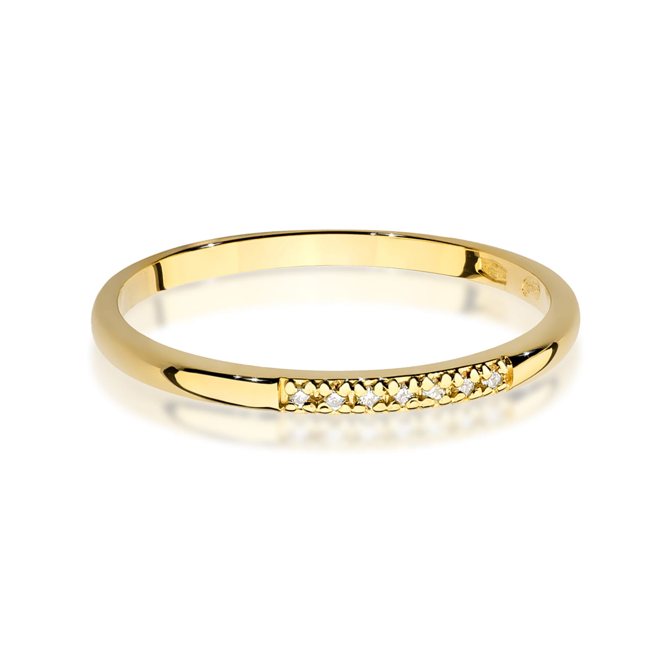 Inel Aur 9K cu Diamante Naturale 0.04 ct