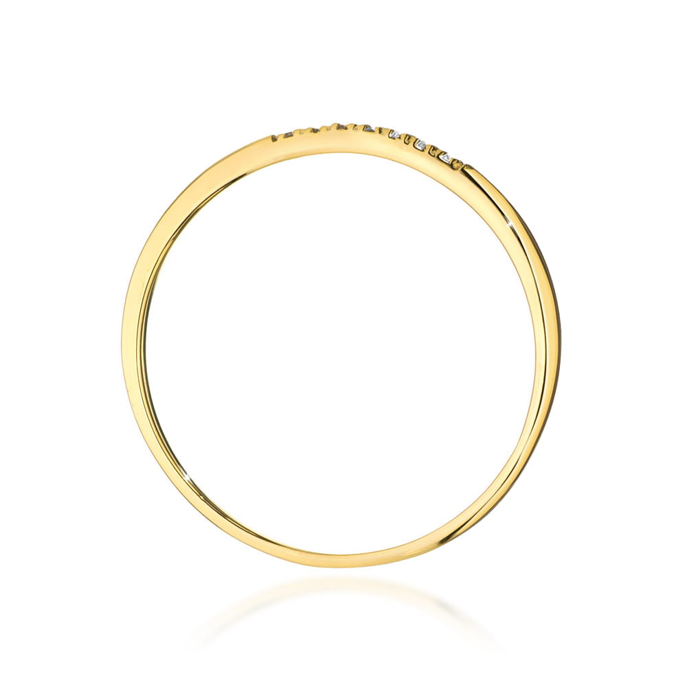 Inel Aur 9K cu Diamante Naturale 0.04 ct