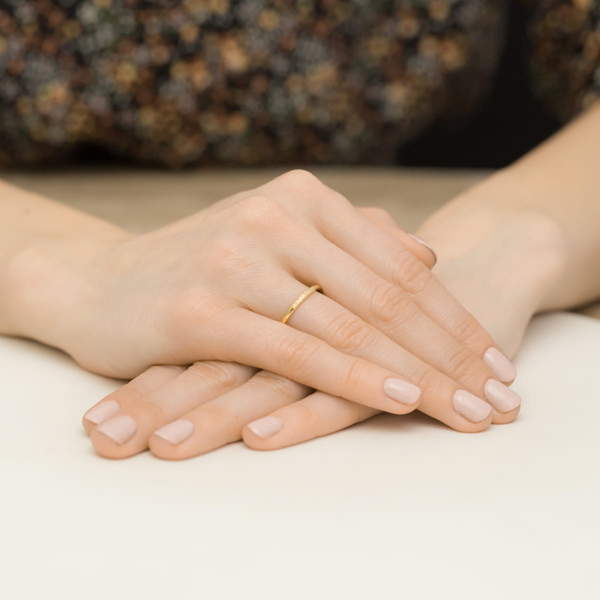 Inel Aur 9K cu Diamante Naturale 0.04 ct
