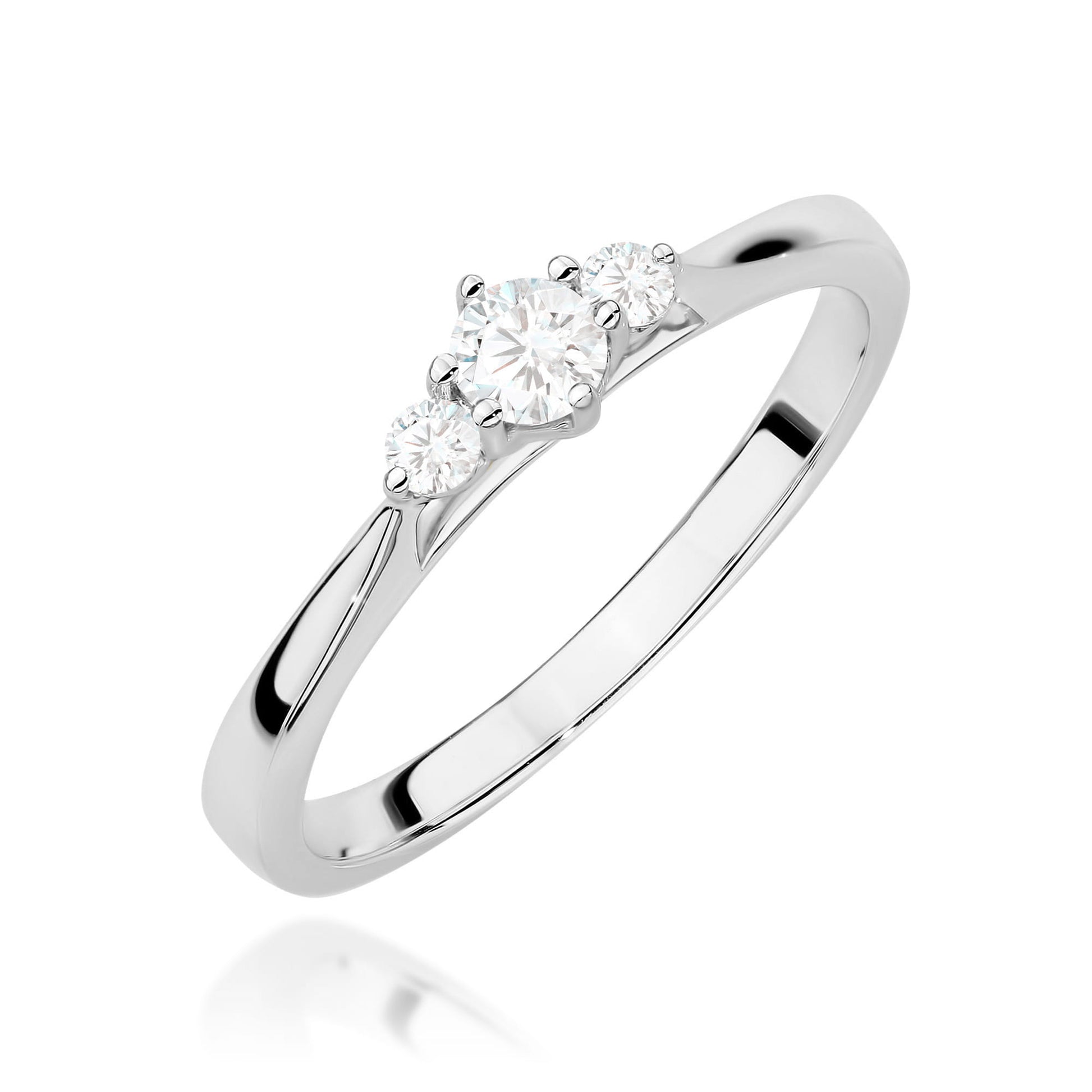 Inel Aur 9K cu Diamante Naturale 0.19 ct