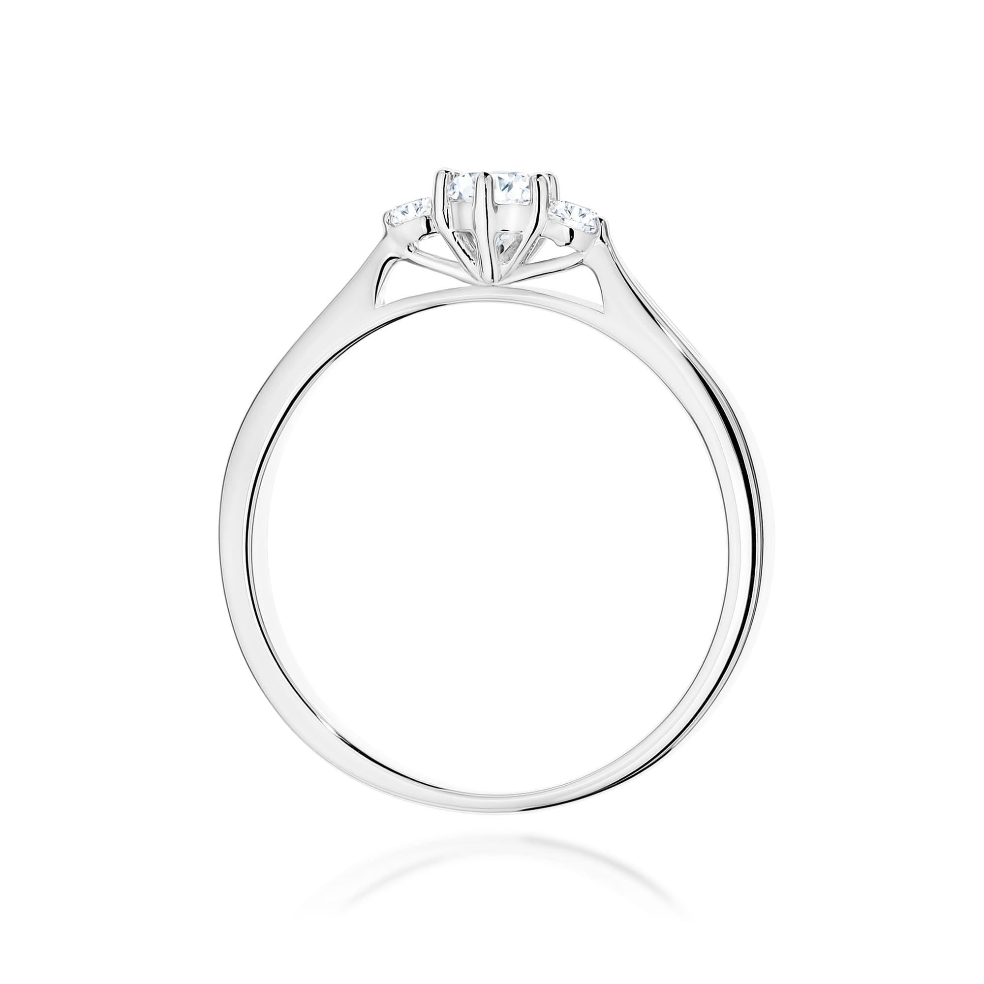Inel Aur 9K cu Diamante de Laborator 0.21 ct