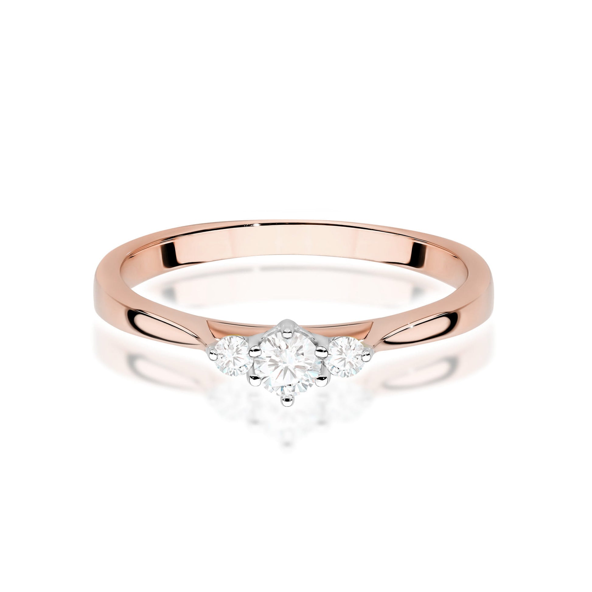 Inel Diamant Aur 14K Rotund