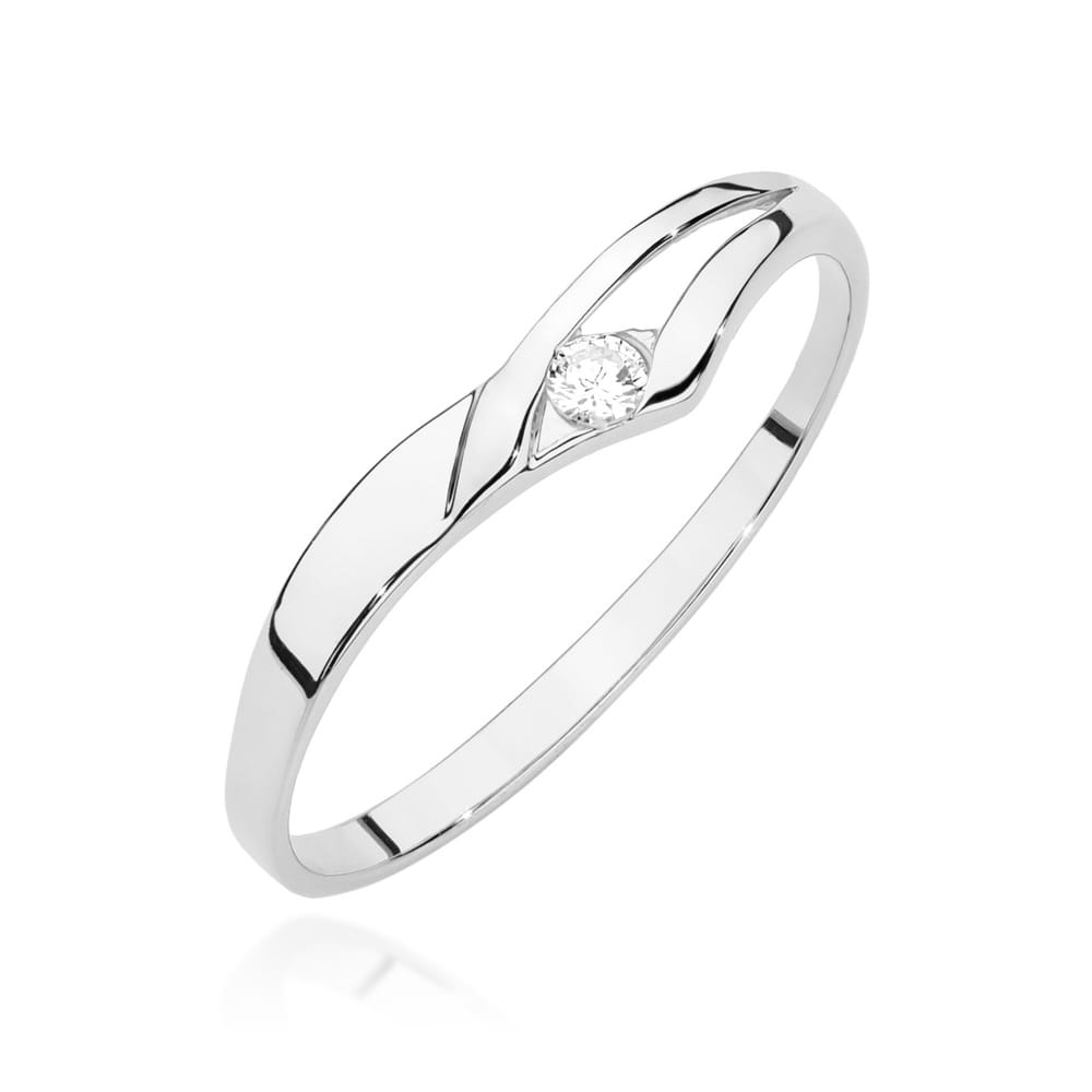 Inel Aur 9K cu Diamant Natural 0.04 ct