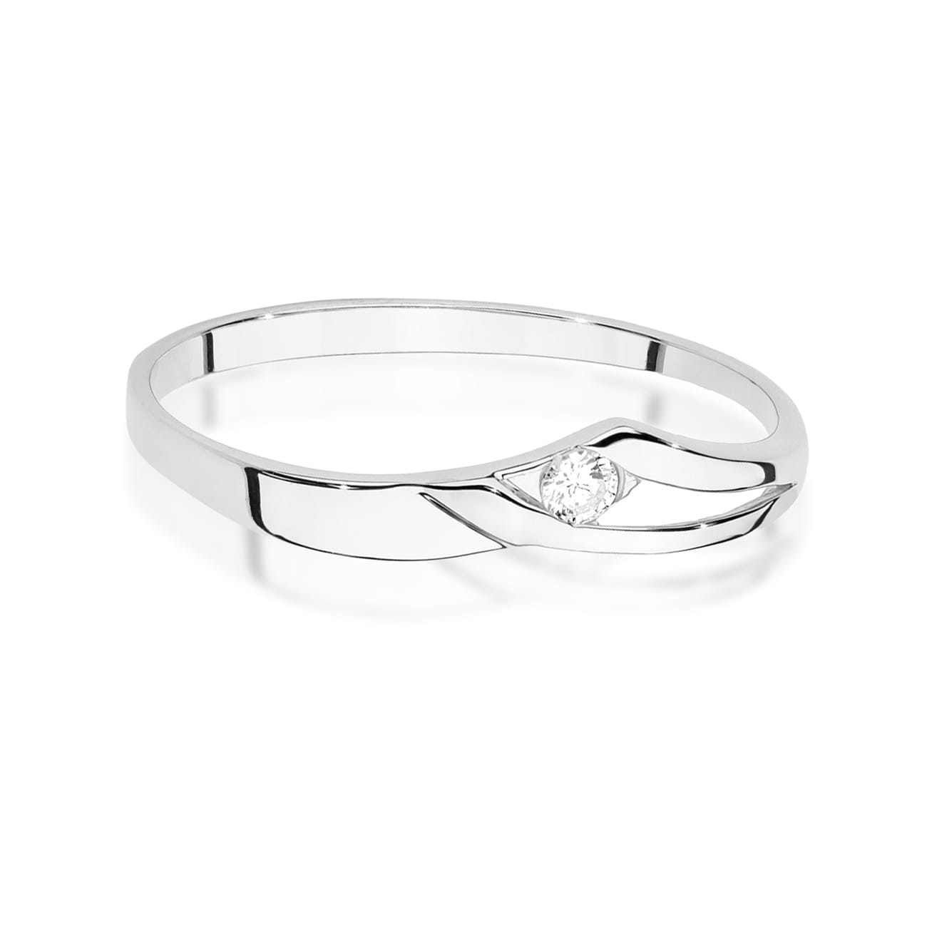 Inel Aur 9K cu Diamant Natural 0.04 ct