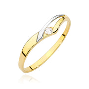Inel Aur 14K W0609 Diamant 0,04ct