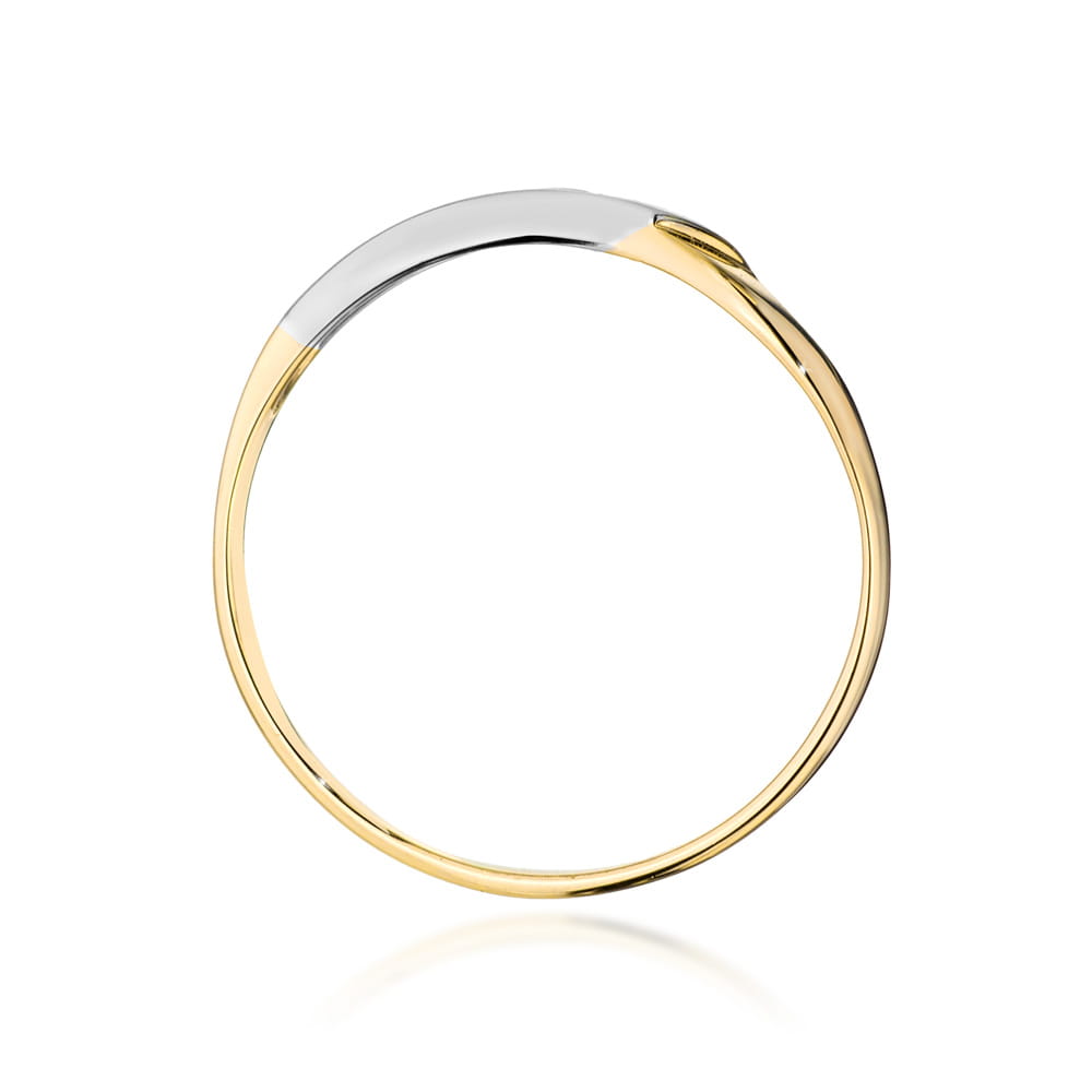 Inel Aur 9K cu Diamant Natural 0.04 ct