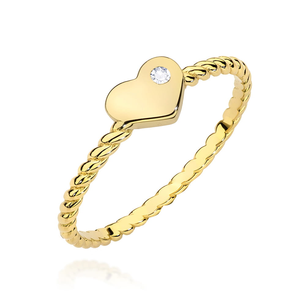 Inel Aur 14K W0610 Diamant 0.03ct