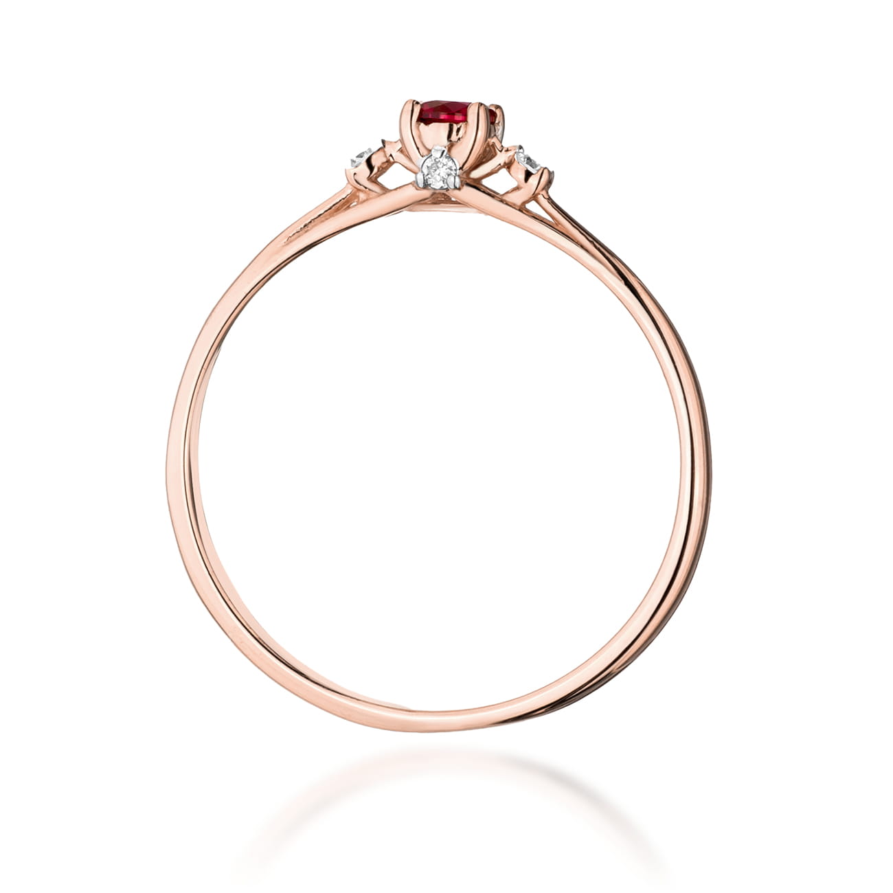 Inel Aur 14K W0614 Rubin 0.15ct