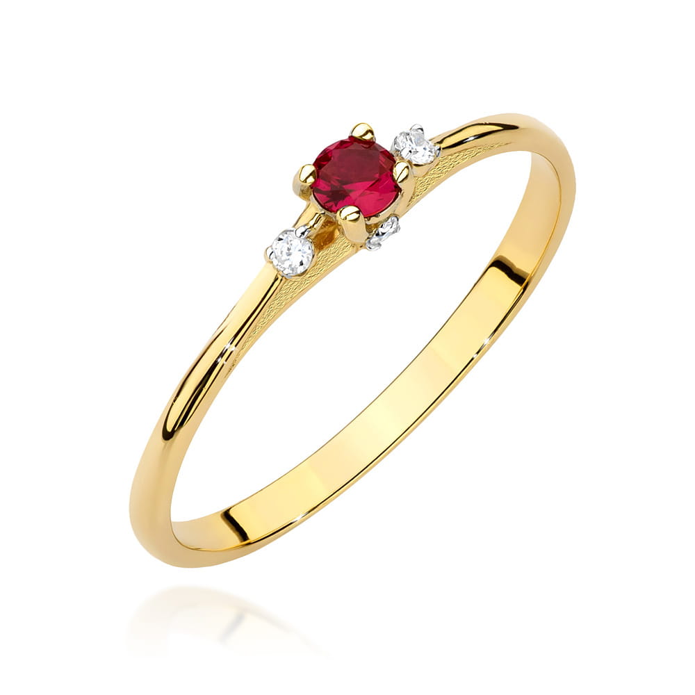 Inel Aur 14K W0614 Rubin 0.15ct