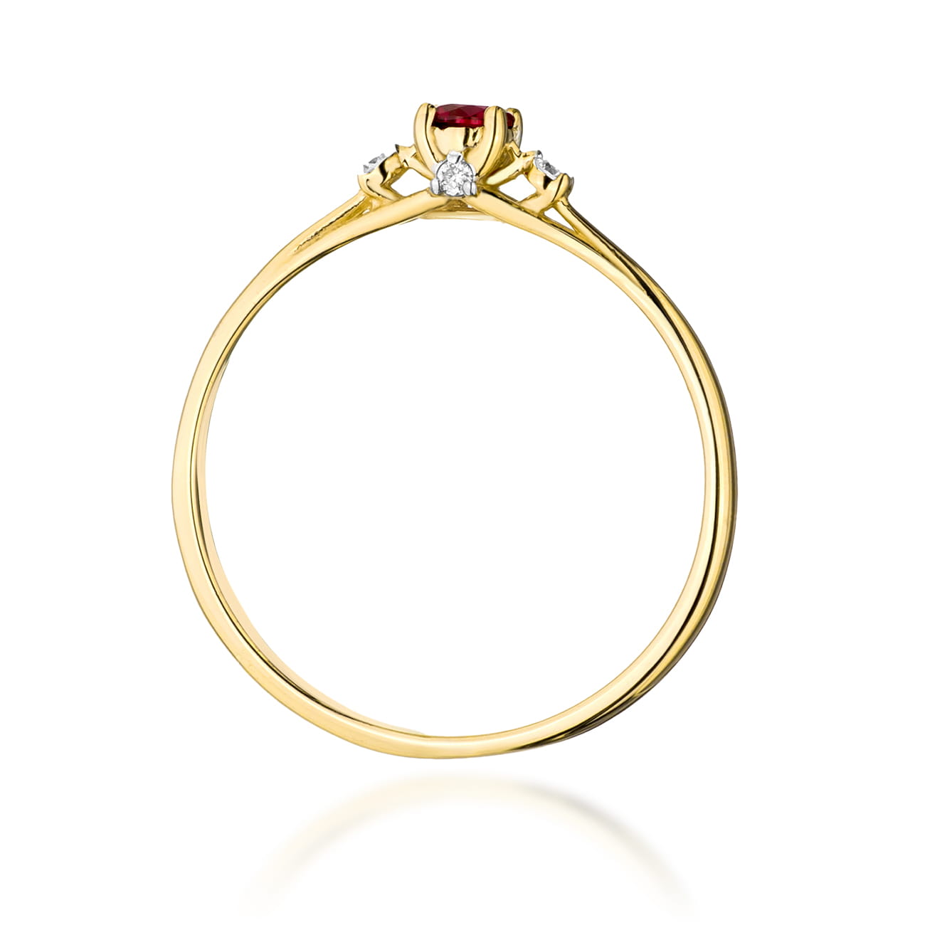 Inel Aur 14K W0614 Rubin 0.15ct