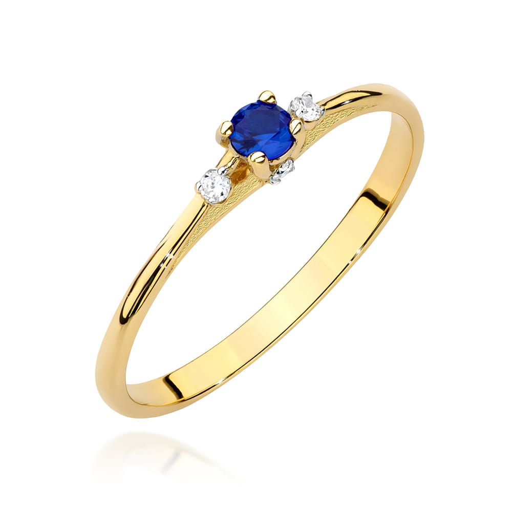 Inel Aur 14K W0614 Safir 0.15ct