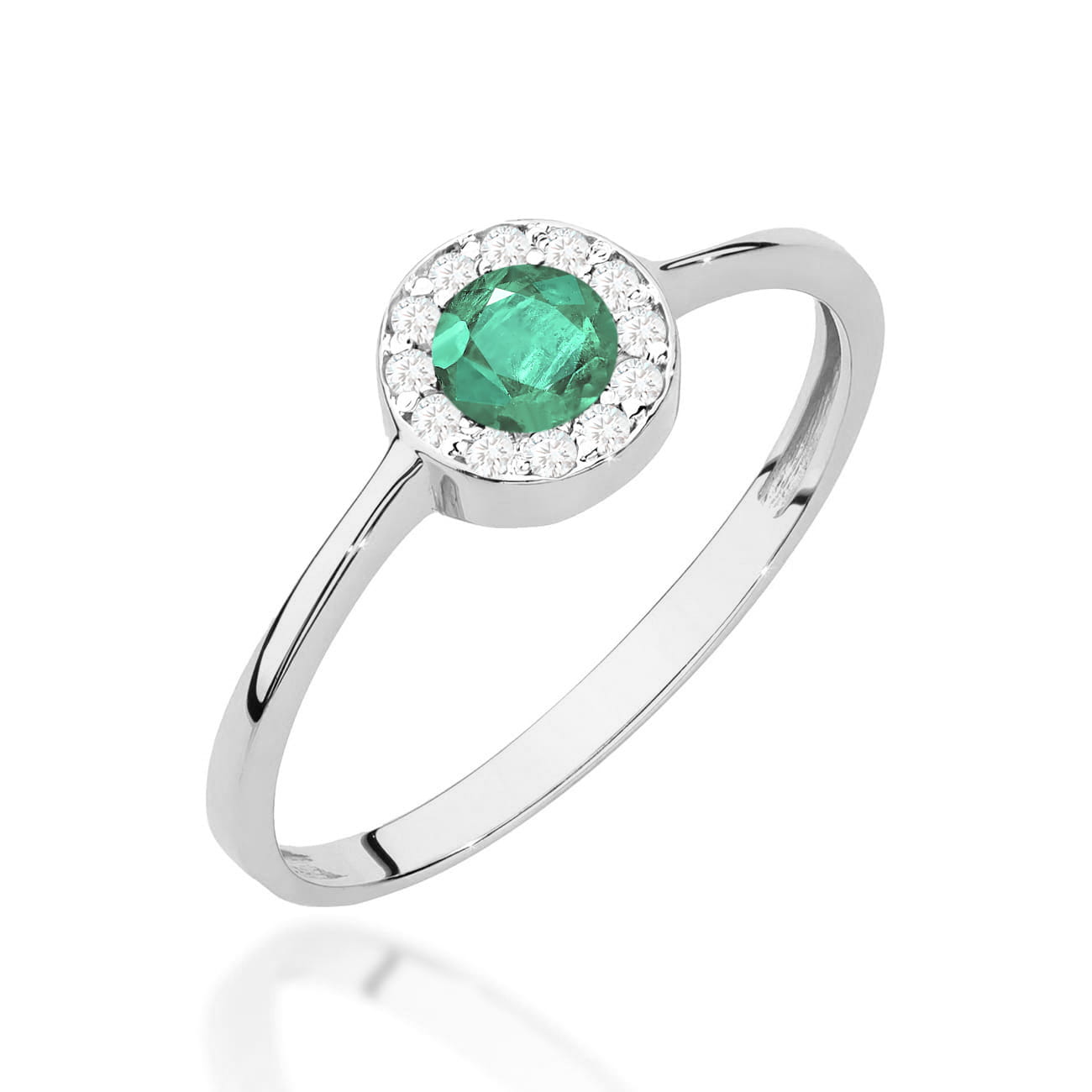 Inel Aur 14K W0616 Smarald 0.30ct