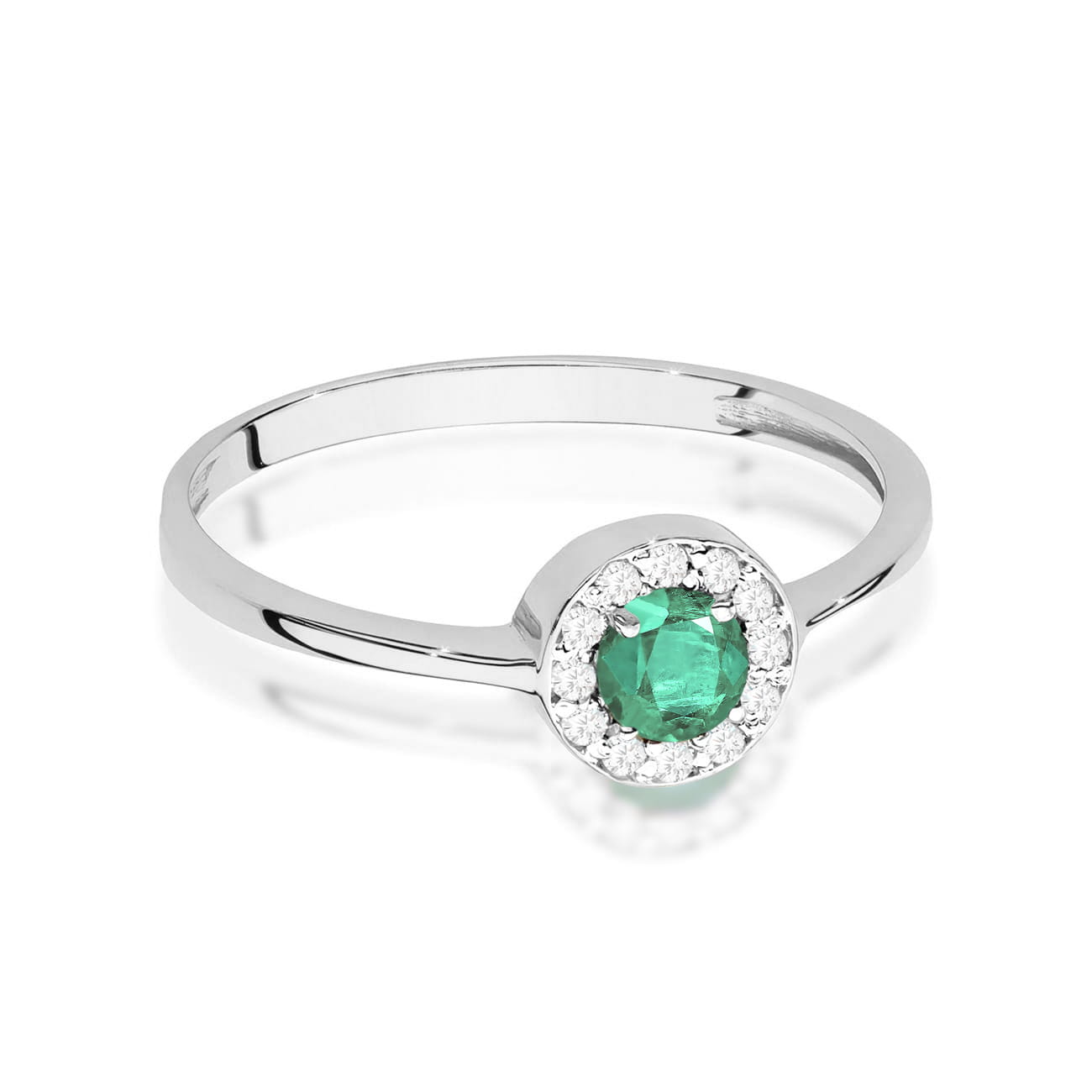 Inel Aur 14K W0616 Smarald 0.30ct