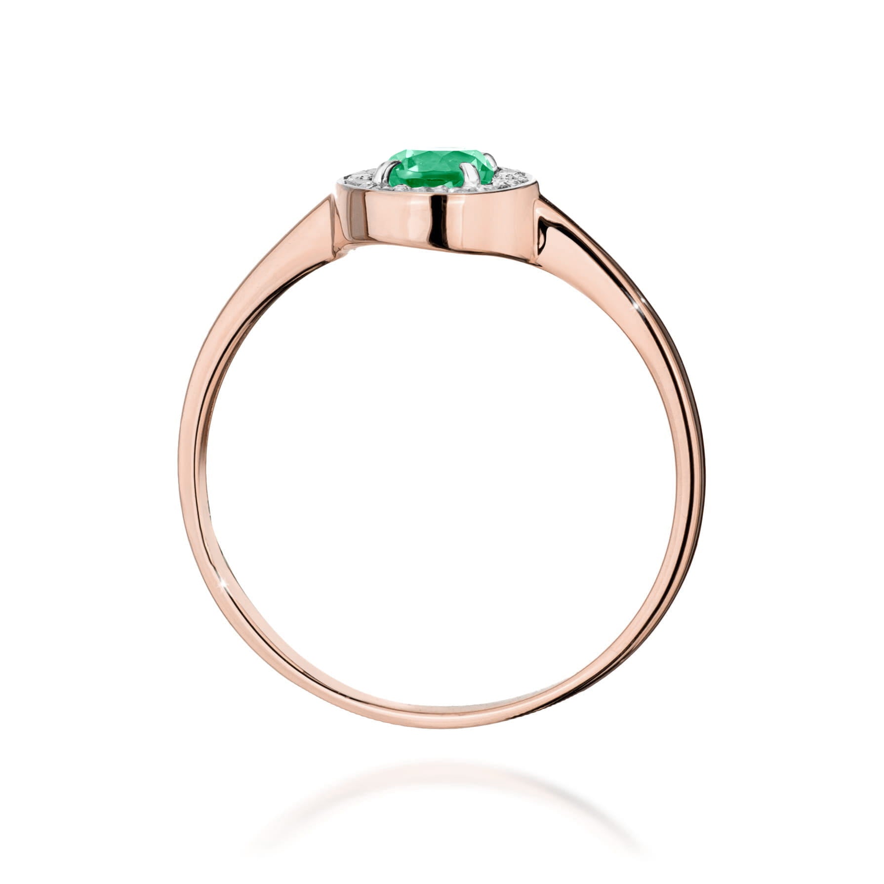Inel Aur 14K W0616 Smarald 0.30ct