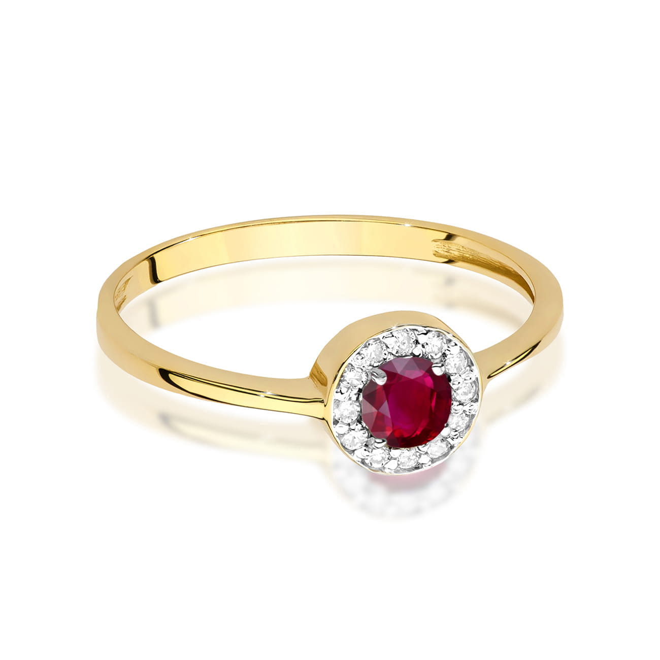 Inel Aur 14K W0616 Rubin 0.30ct