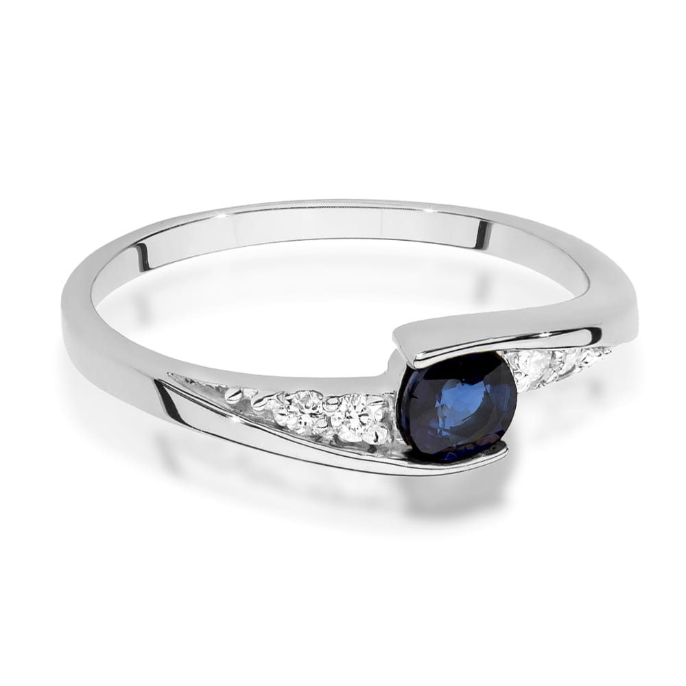 Inel Aur 14K W0618 Safir 0.30ct