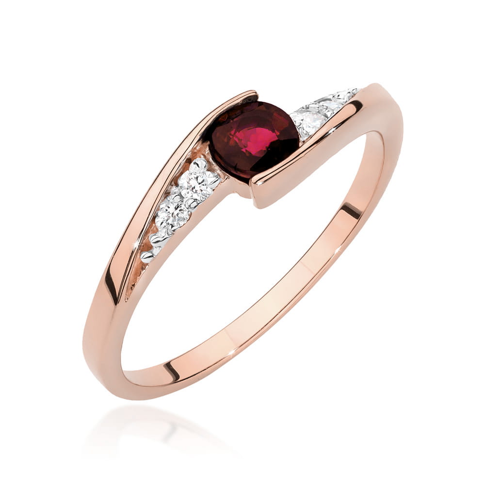 Inel Aur 14K W0618 Rubin 0.30ct