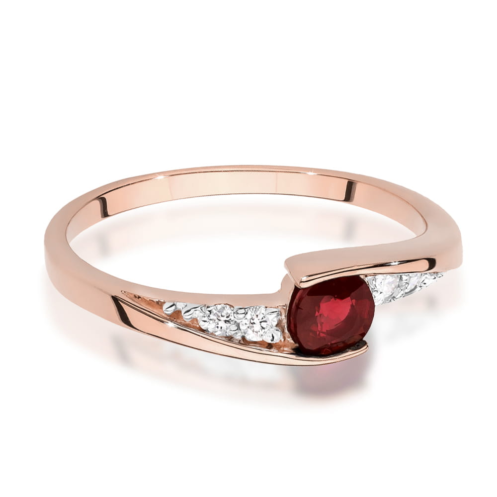 Inel Aur 14K W0618 Rubin 0.30ct