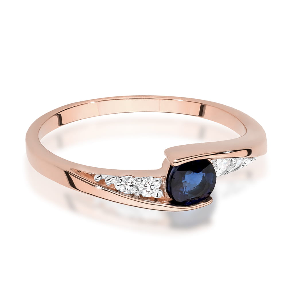 Inel Aur 14K W0618 Safir 0.30ct