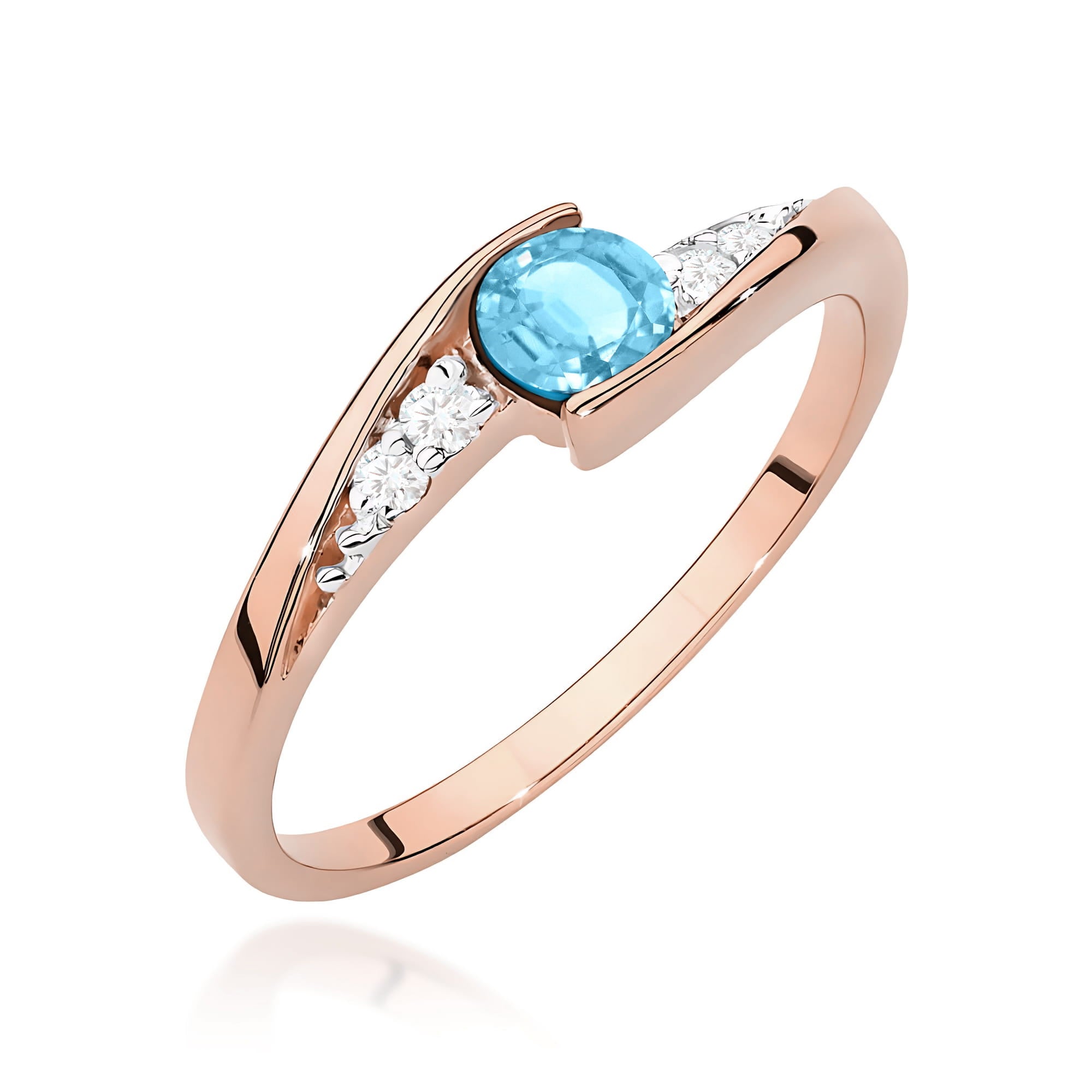 Inel Aur 14K W0618 Topaz 0.25ct