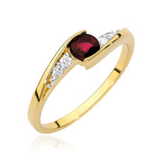 Inel Aur 14K W0618 Rubin 0.30ct