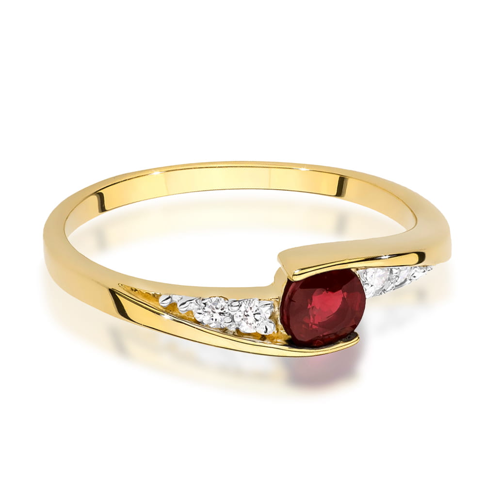 Inel Aur 14K W0618 Rubin 0.30ct