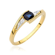 Inel Aur 14K W0618 Safir 0.30ct