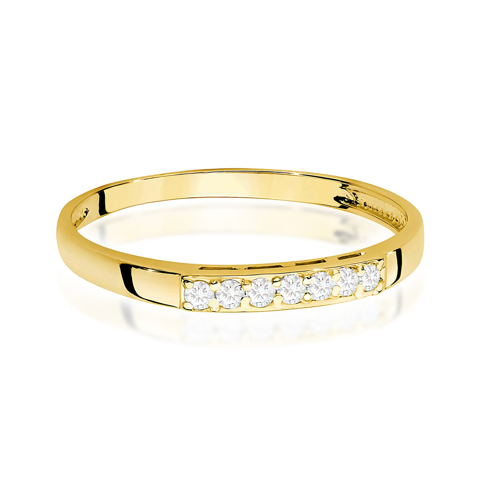 Inel Aur 9K cu Diamante Naturale 0.10 ct