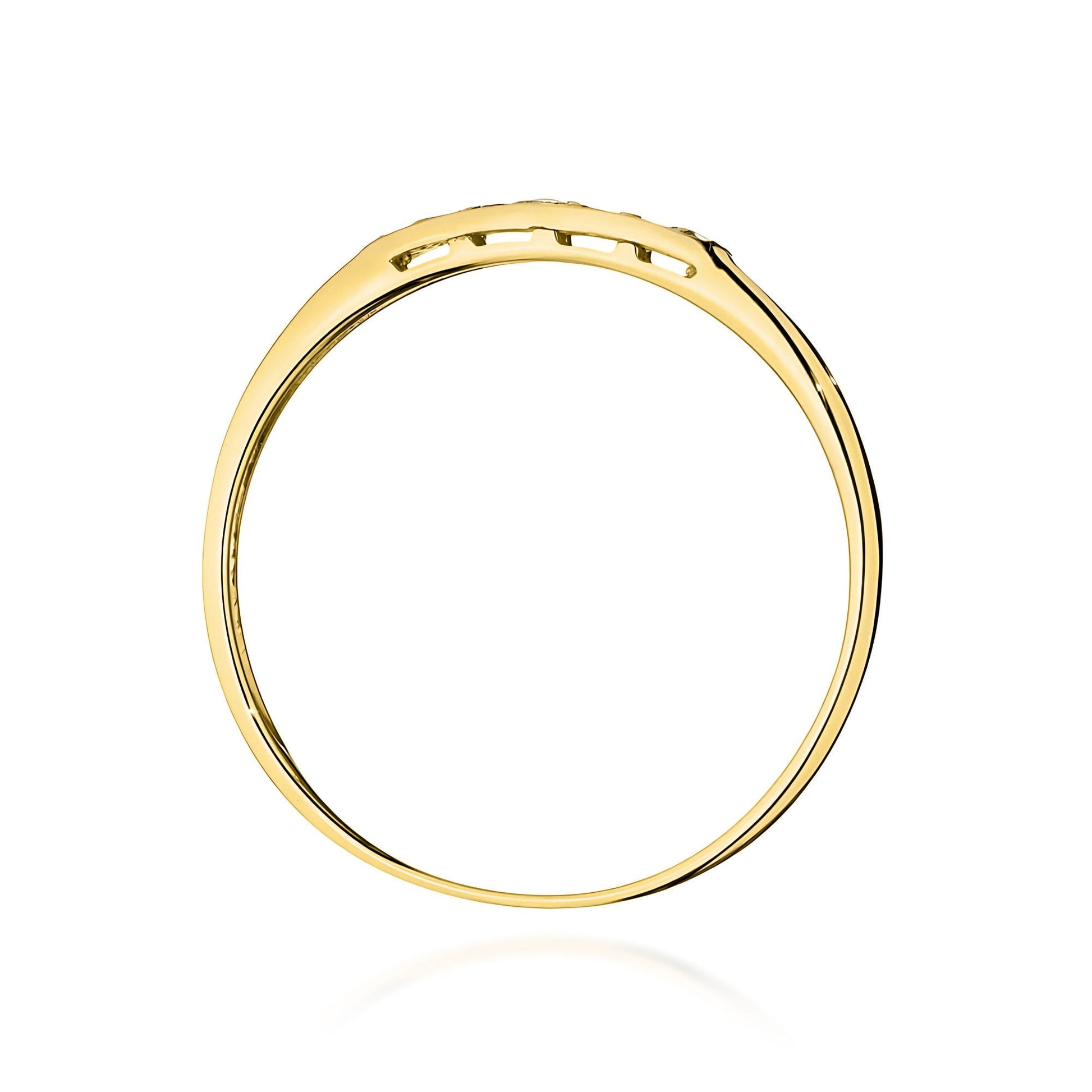 Inel Aur 9K cu Diamante Naturale 0.10 ct