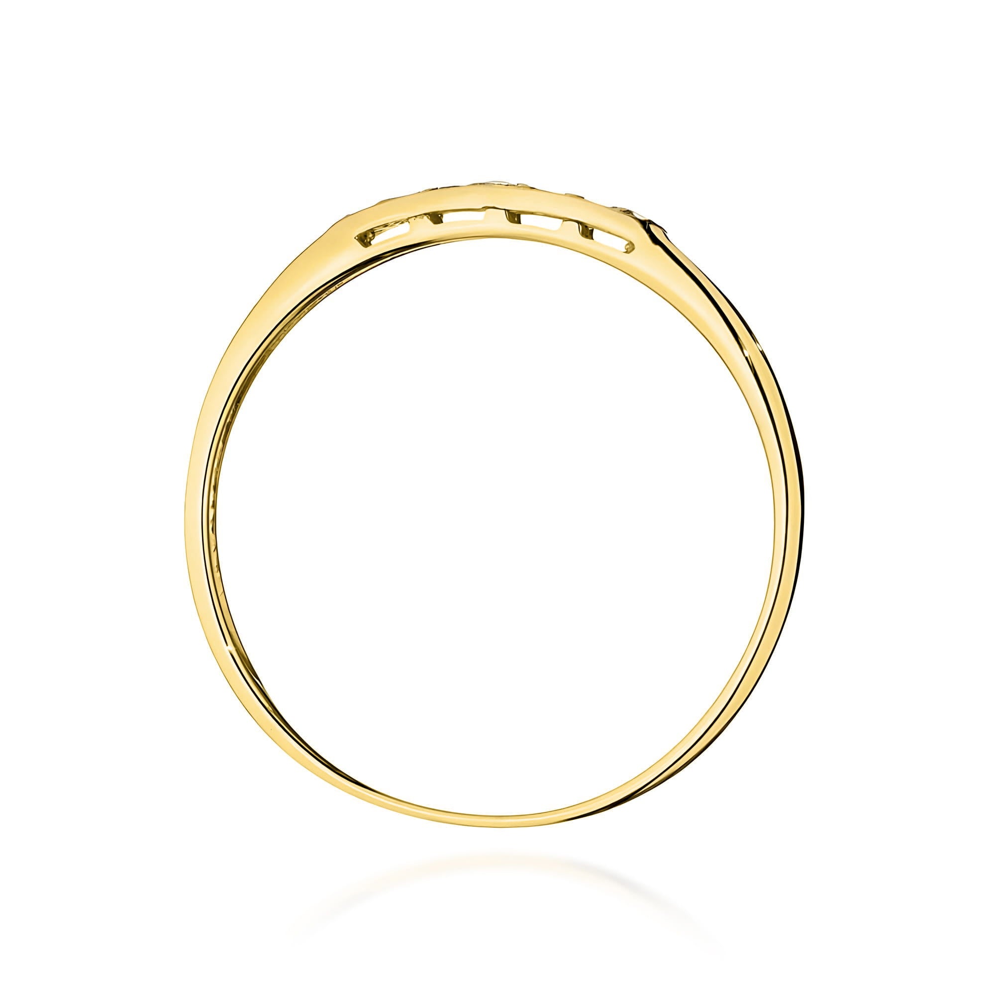 Inel Aur 9K cu Diamante Naturale 0.10 ct